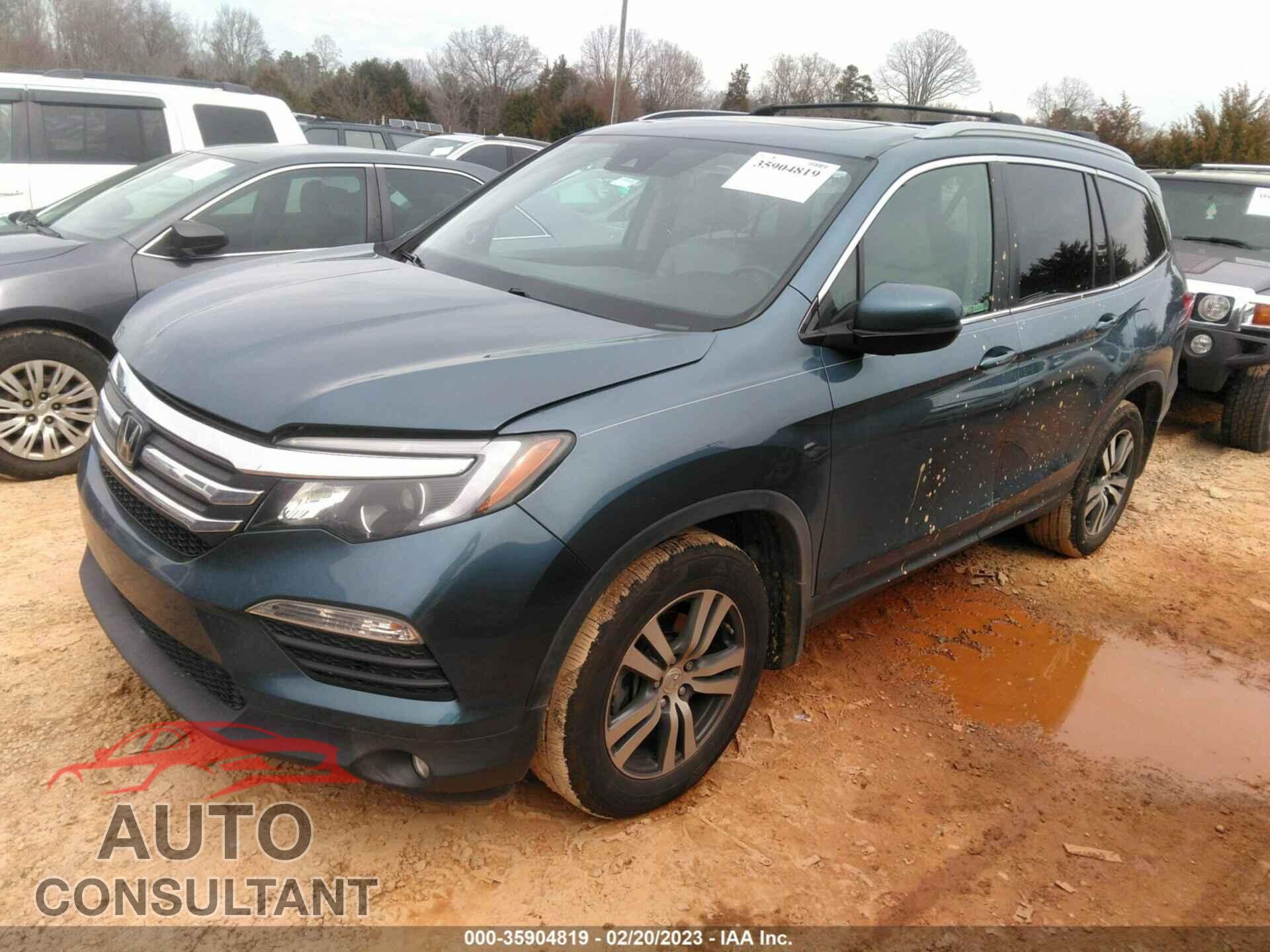 HONDA PILOT 2017 - 5FNYF5H62HB046272
