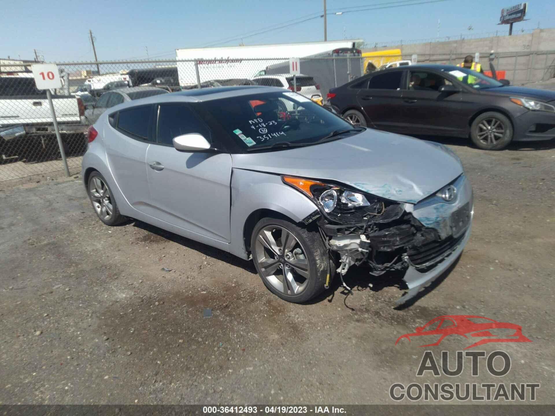 HYUNDAI VELOSTER 2016 - KMHTC6AD9GU289287