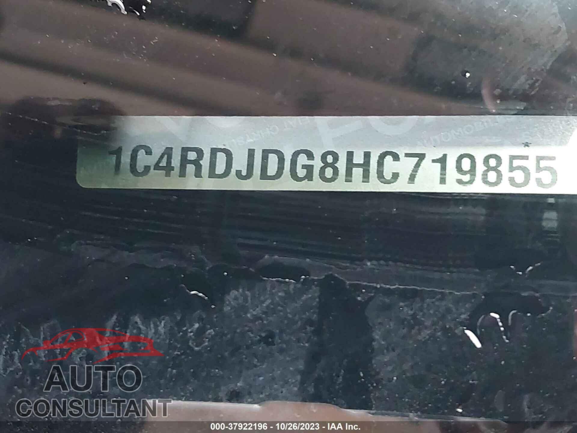 DODGE DURANGO 2017 - 1C4RDJDG8HC719855