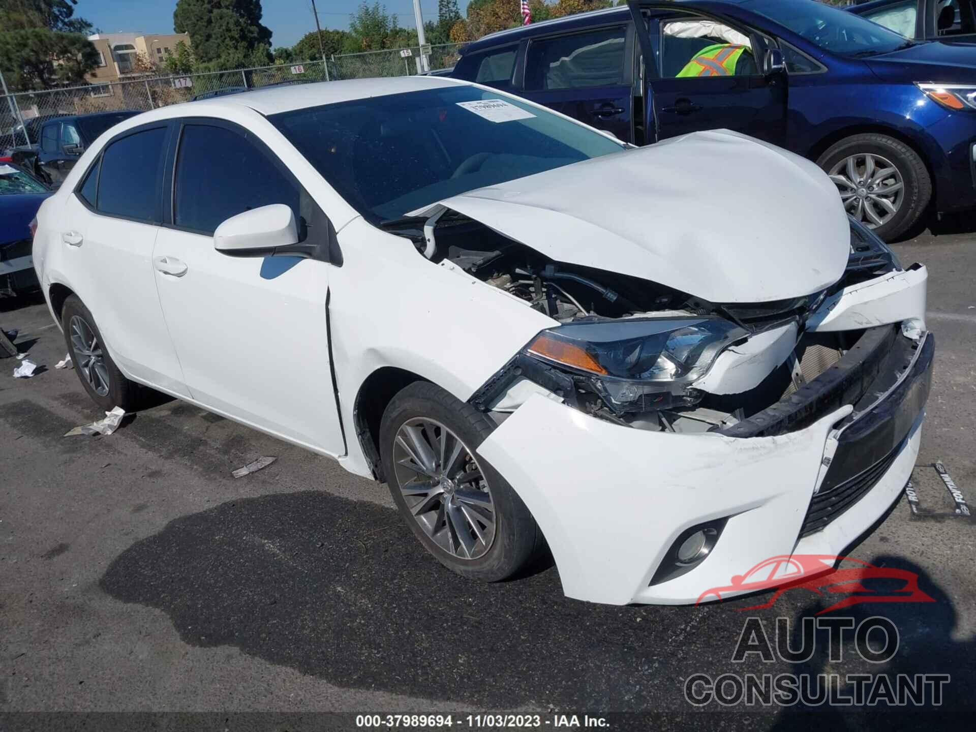 TOYOTA COROLLA 2016 - 5YFBURHE2GP476011