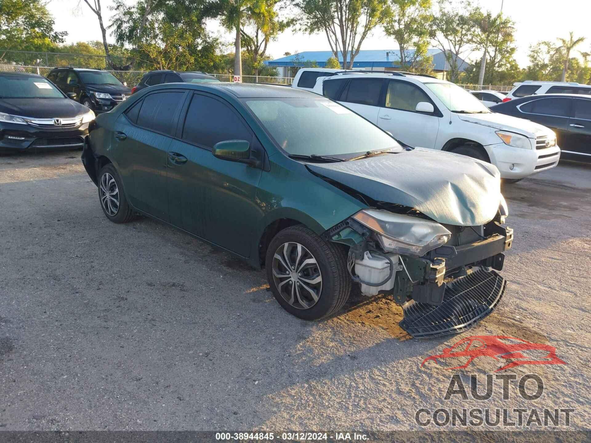 TOYOTA COROLLA 2016 - 2T1BURHE7GC692730
