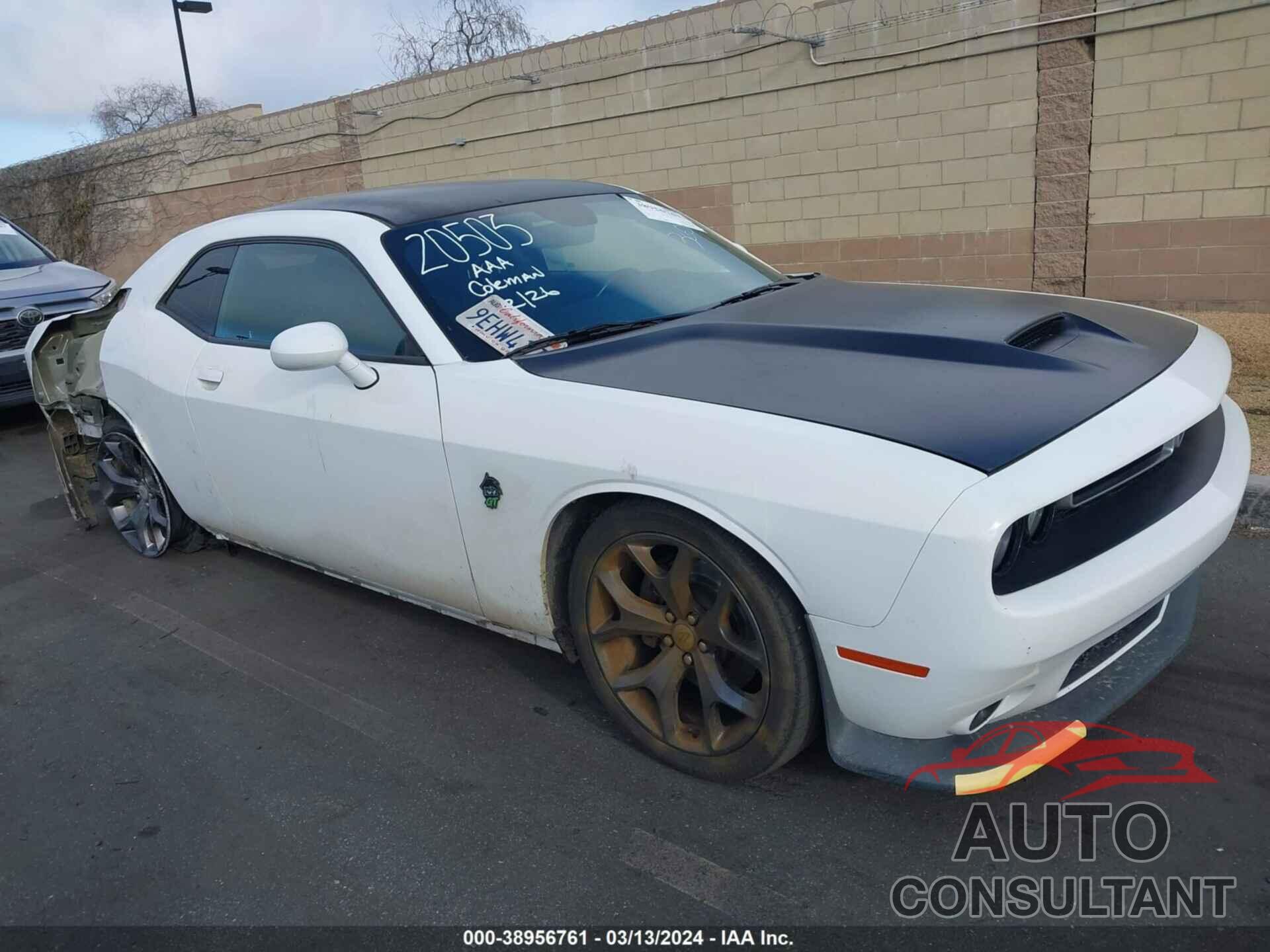 DODGE CHALLENGER 2019 - 2C3CDZJG0KH670281