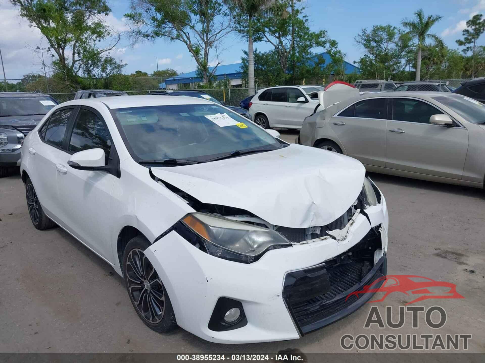 TOYOTA COROLLA 2016 - 2T1BURHE6GC686322
