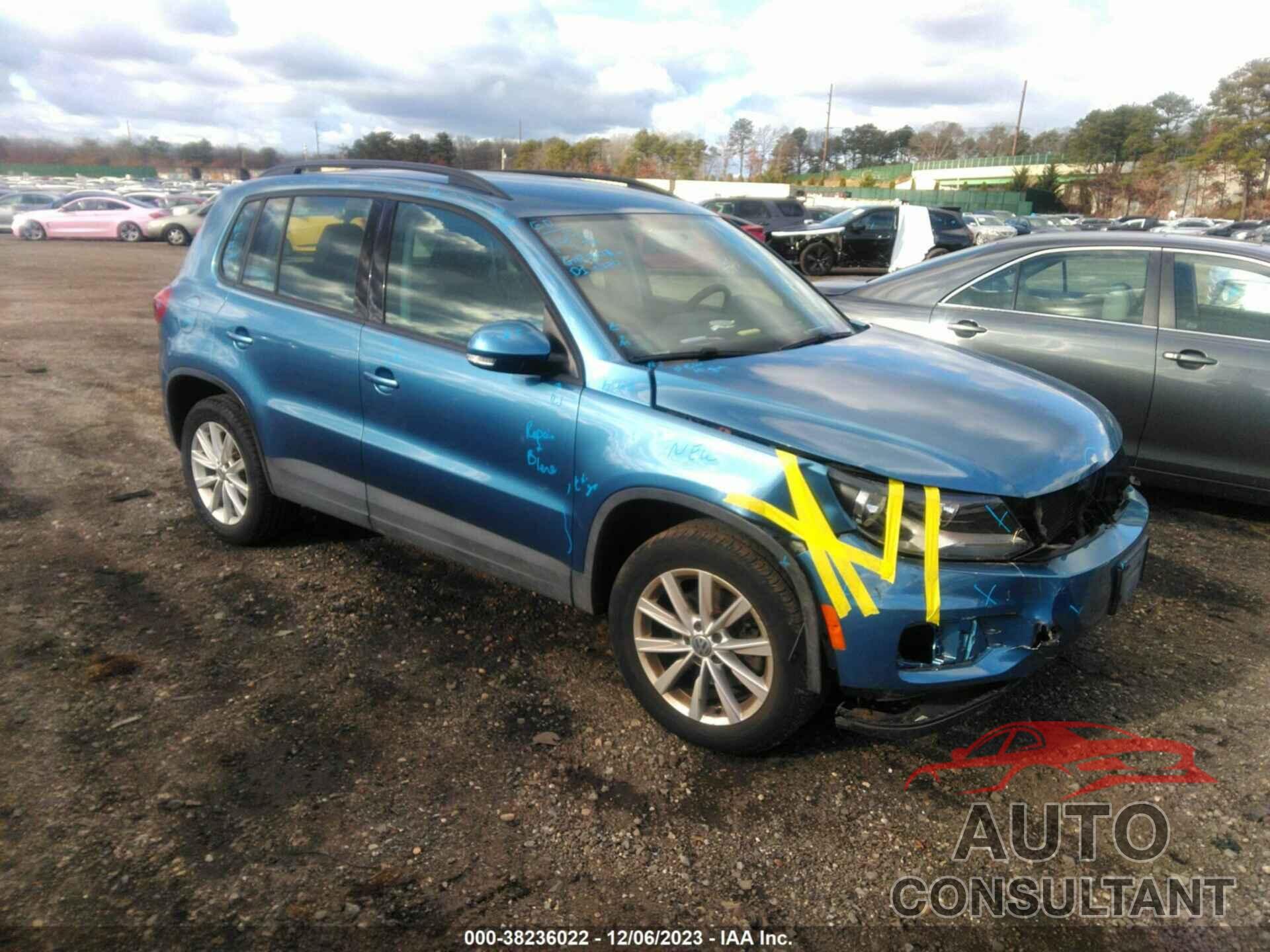 VOLKSWAGEN TIGUAN 2017 - WVGBV7AX1HK042302