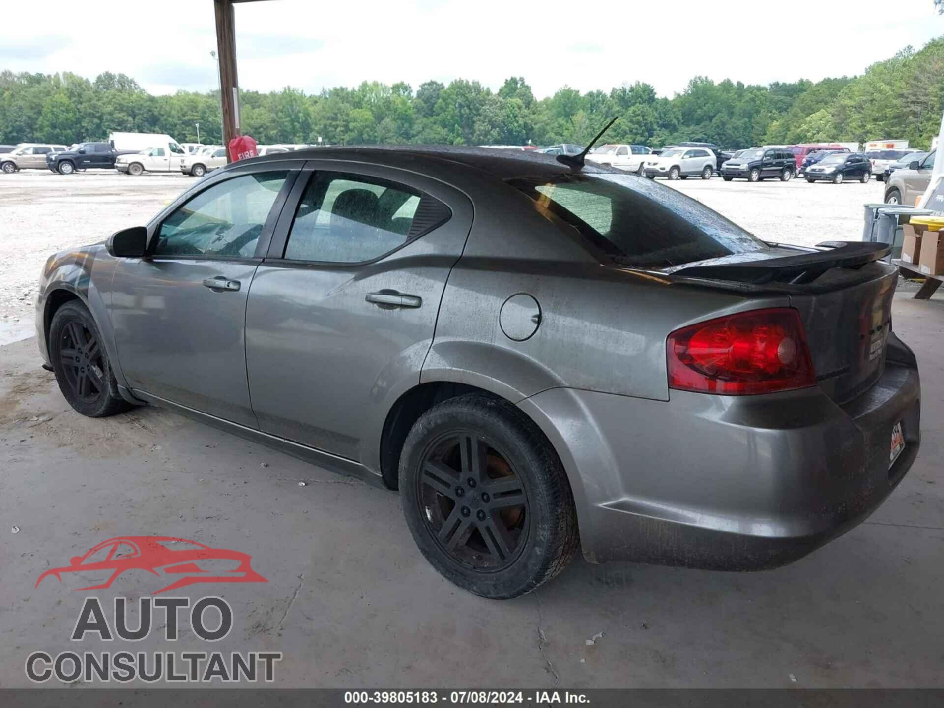 DODGE AVENGER 2012 - 1C3CDZCB7CN242301
