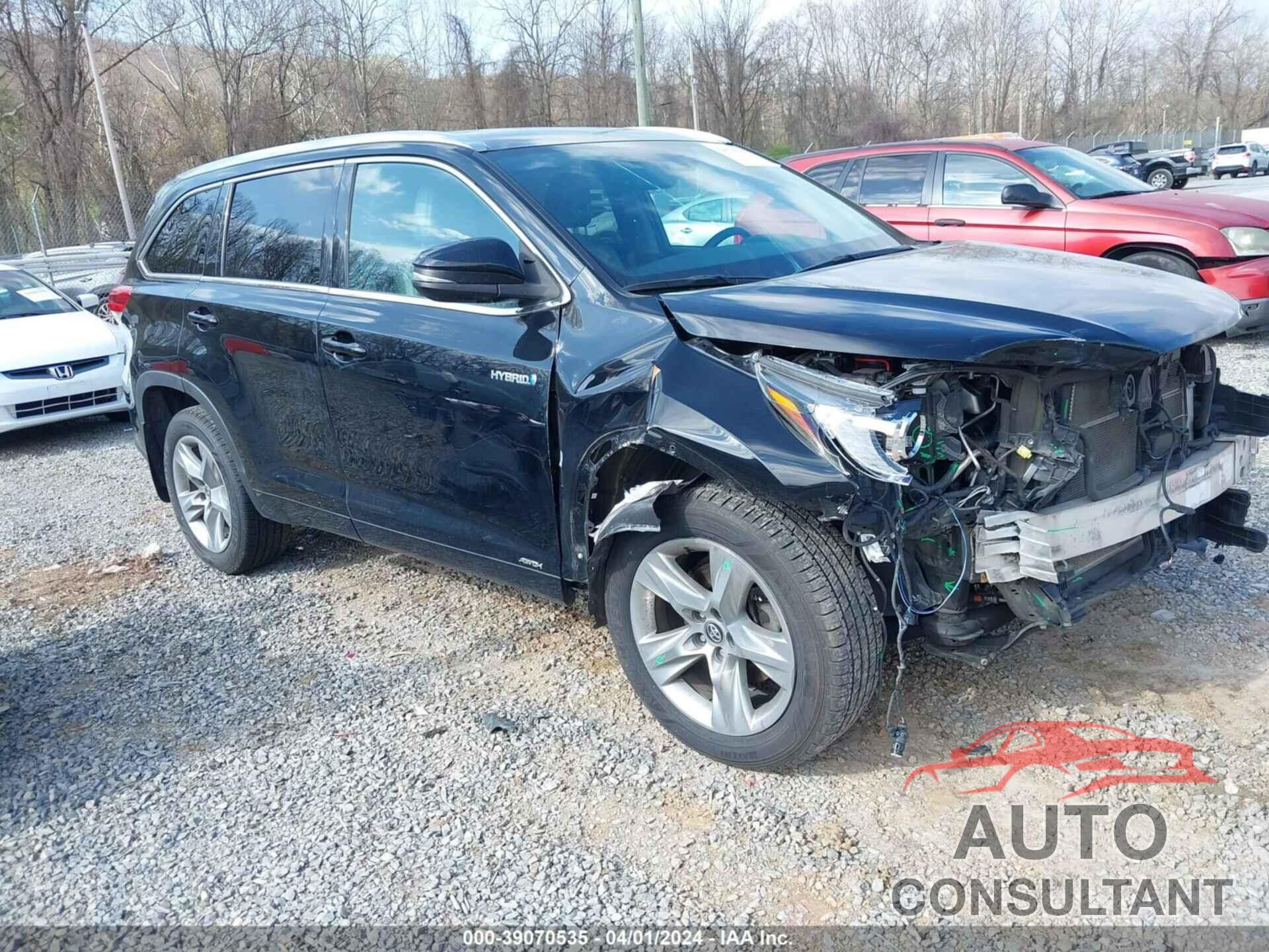 TOYOTA HIGHLANDER HYBRID 2019 - 5TDDGRFH6KS062419