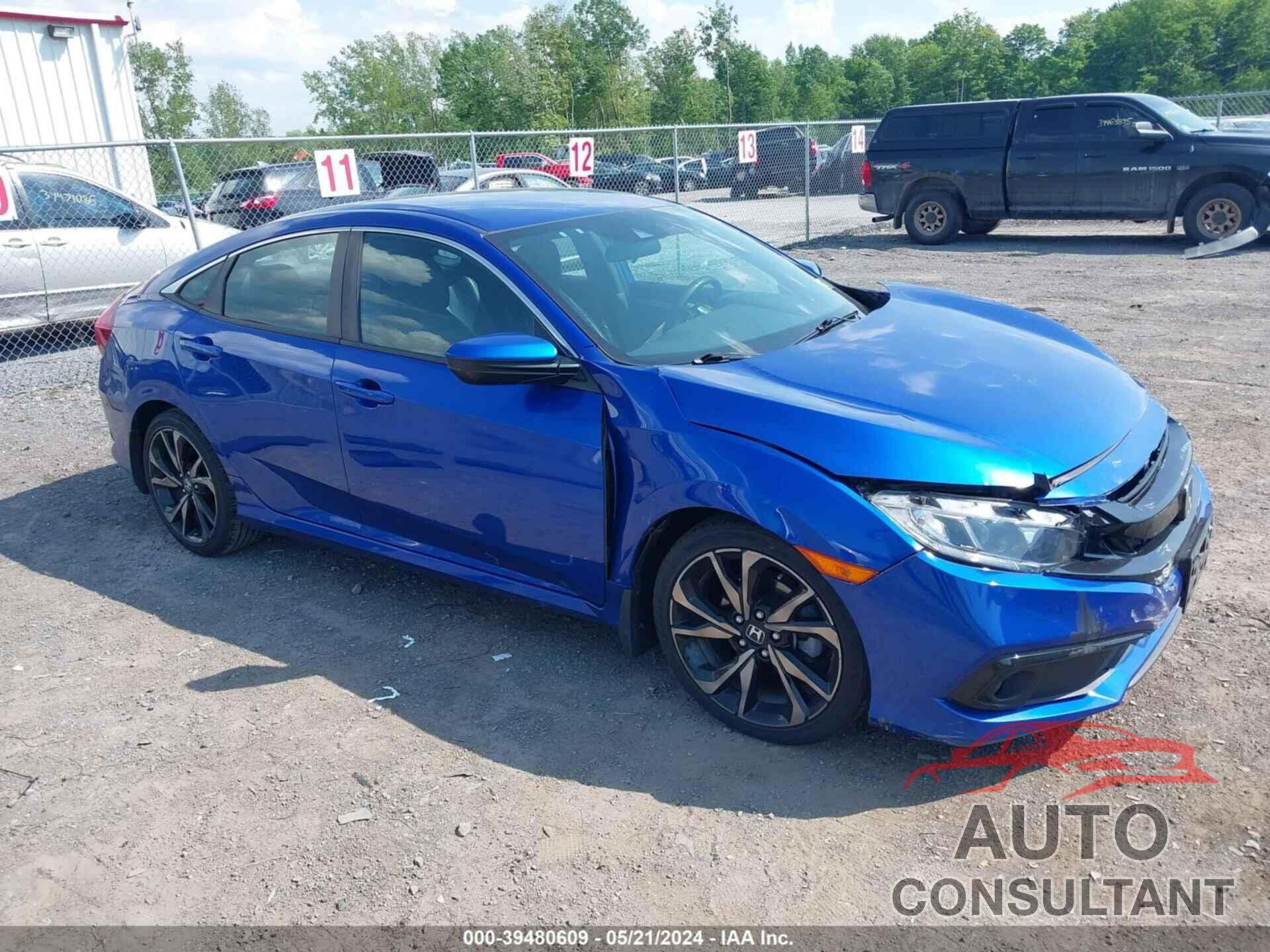 HONDA CIVIC 2019 - 2HGFC2F86KH533254