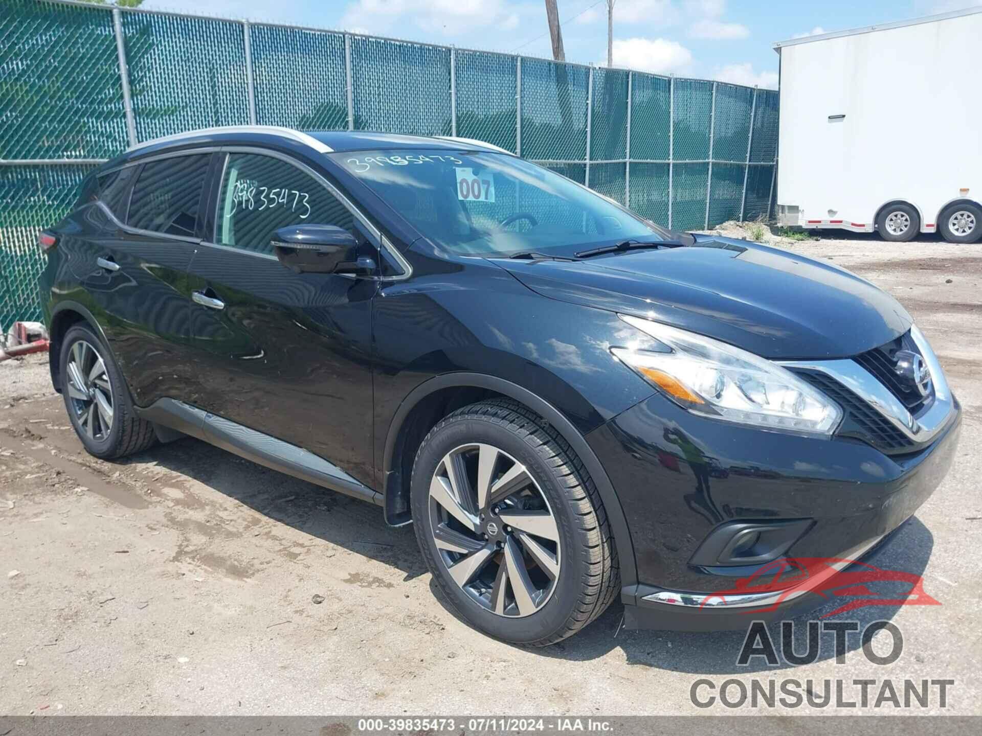 NISSAN MURANO 2017 - 5N1AZ2MH5HN156261