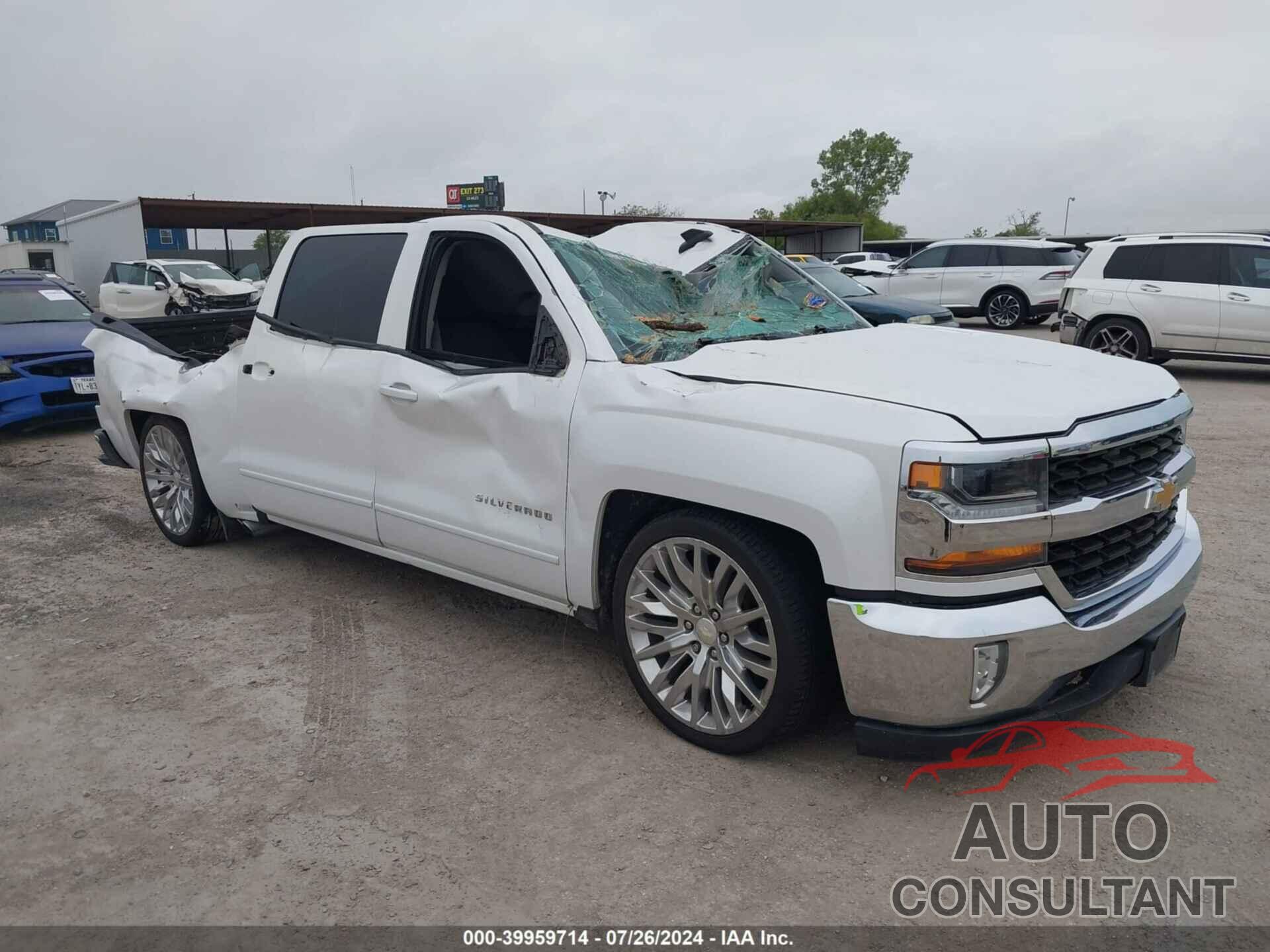 CHEVROLET SILVERADO 1500 2017 - 3GCPCREC6HG161036