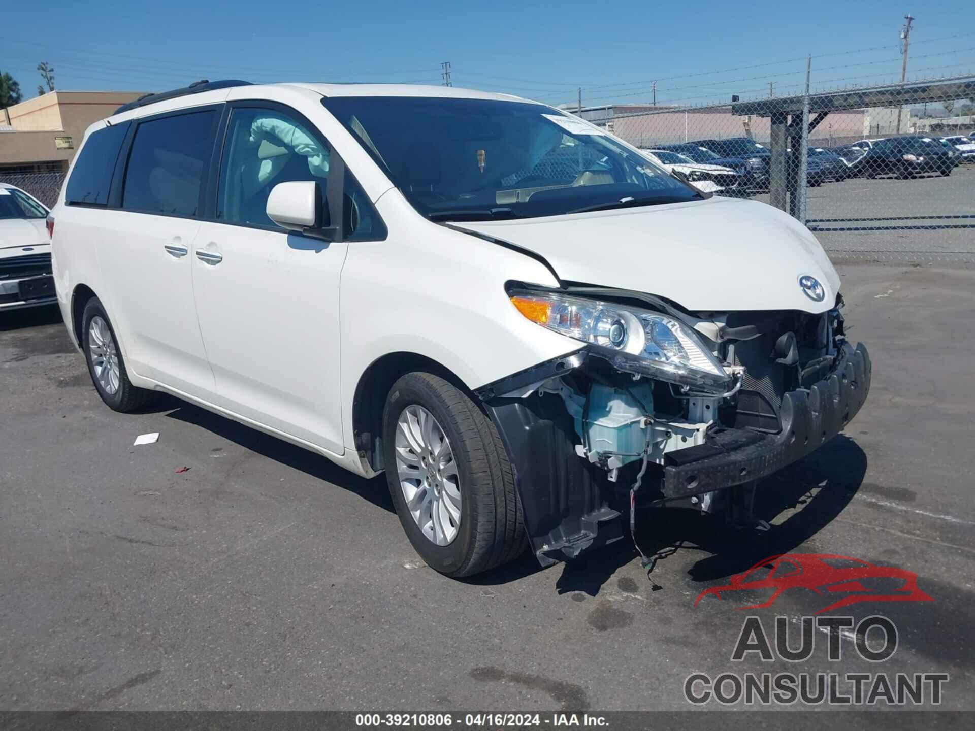 TOYOTA SIENNA 2016 - 5TDYK3DC3GS735937