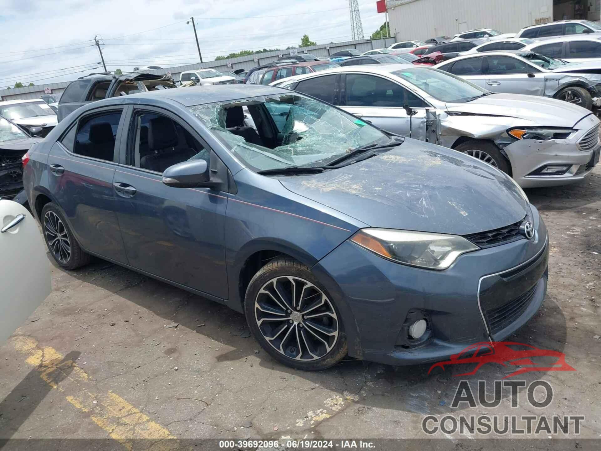TOYOTA COROLLA 2016 - 2T1BURHE3GC614039