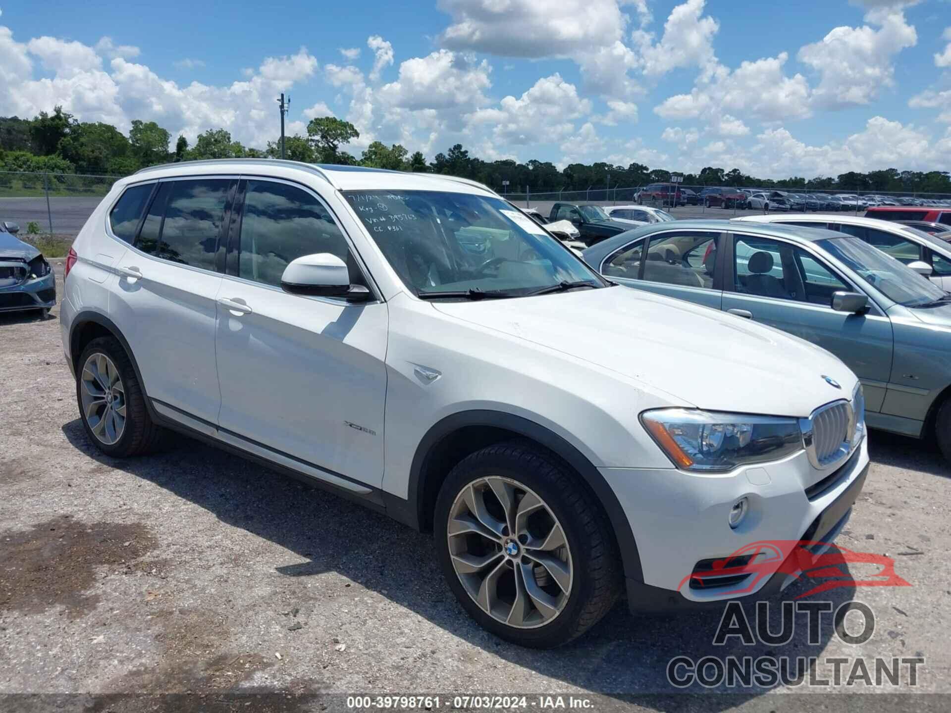 BMW X3 2017 - 5UXWX9C59H0D95763