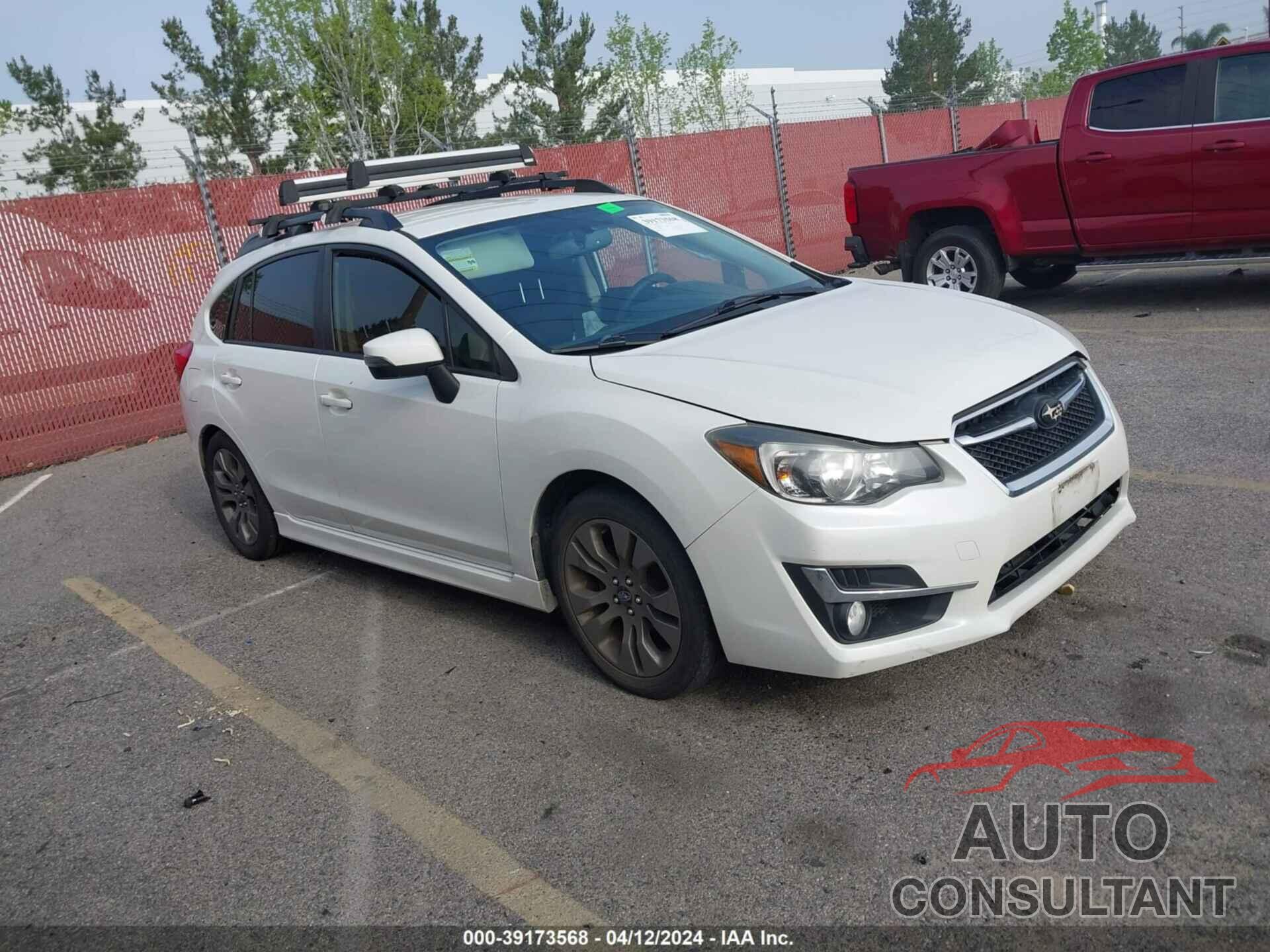 SUBARU IMPREZA 2016 - JF1GPAP69GH287009