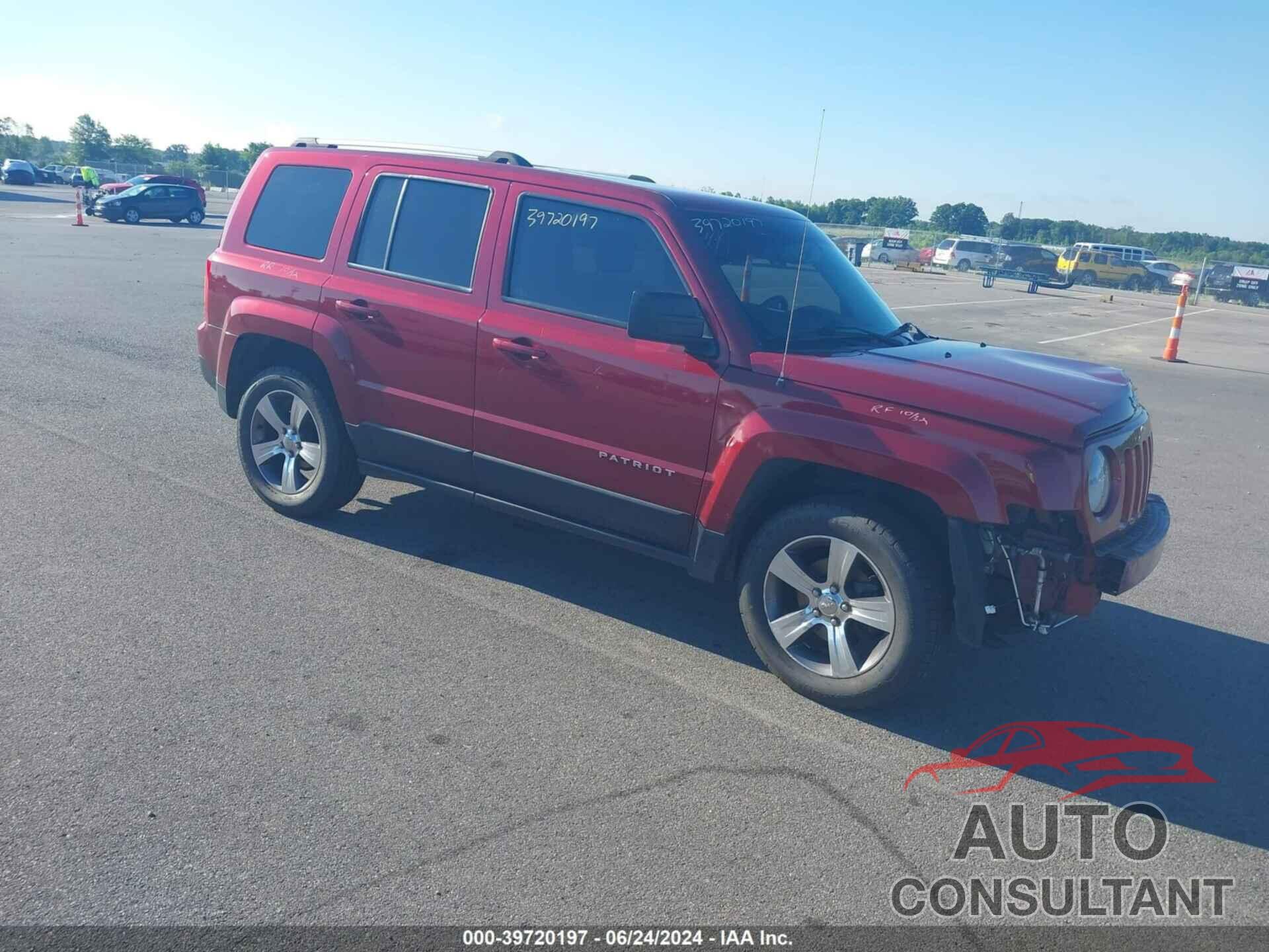 JEEP PATRIOT 2017 - 1C4NJRFBXHD135555
