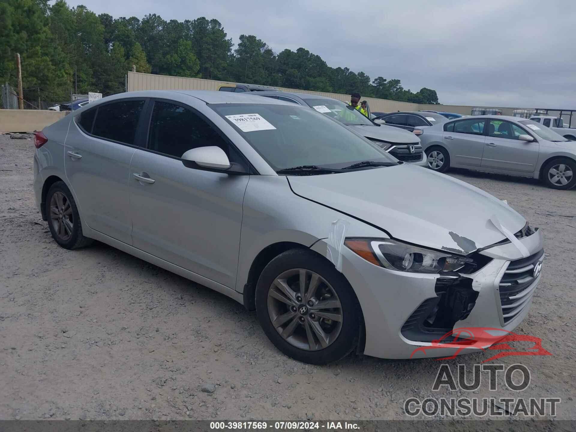 HYUNDAI ELANTRA 2018 - 5NPD84LF6JH226291