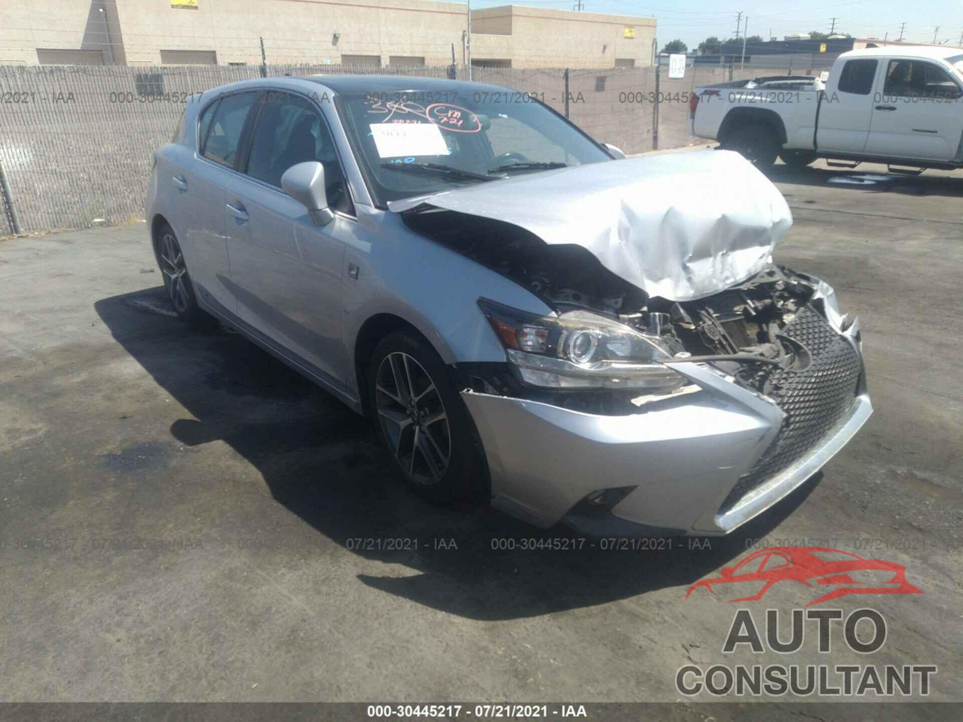 LEXUS CT 200H 2016 - JTHKD5BH0G2271134