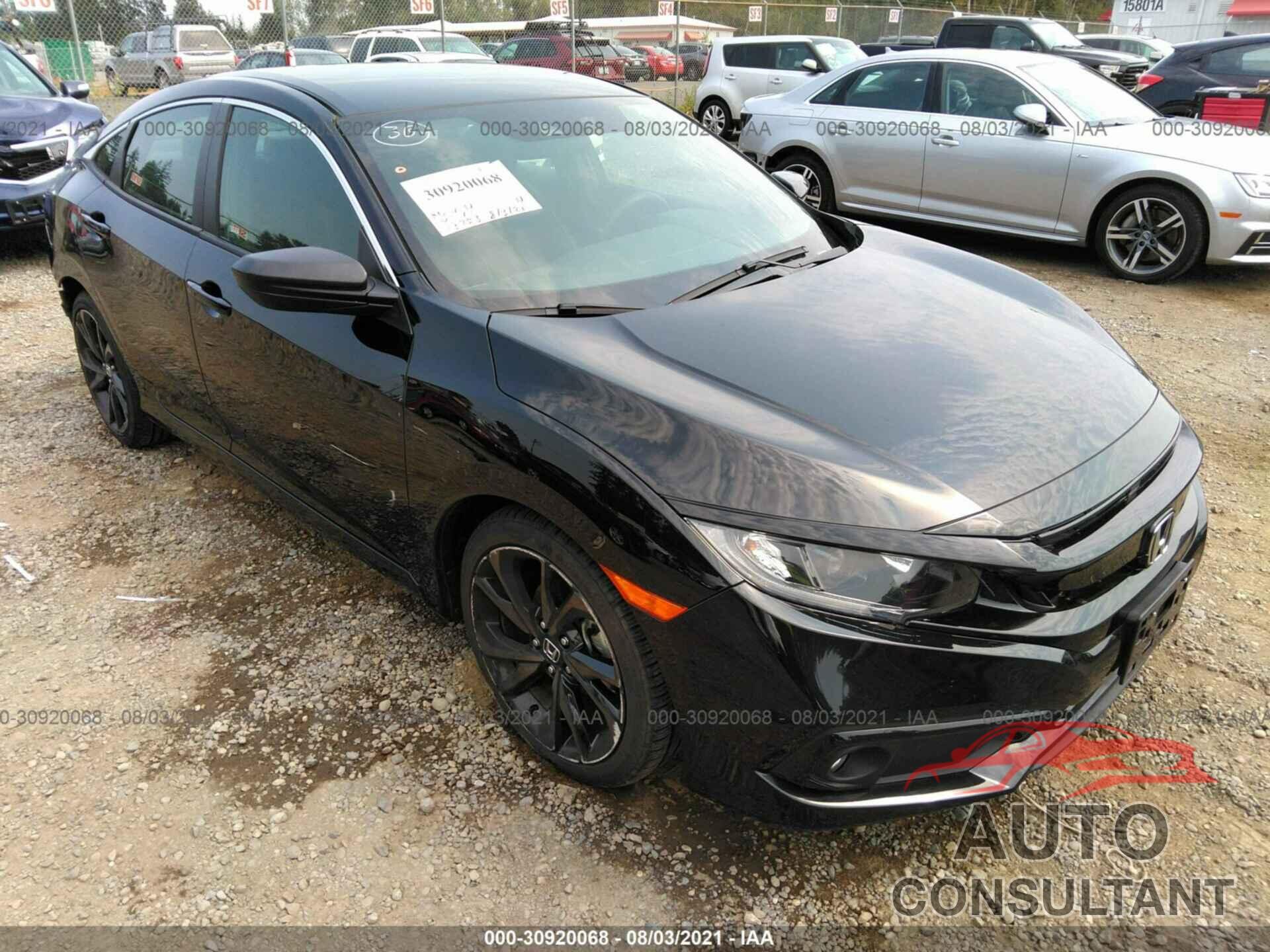 HONDA CIVIC SEDAN 2020 - 19XFC2F88LE207225