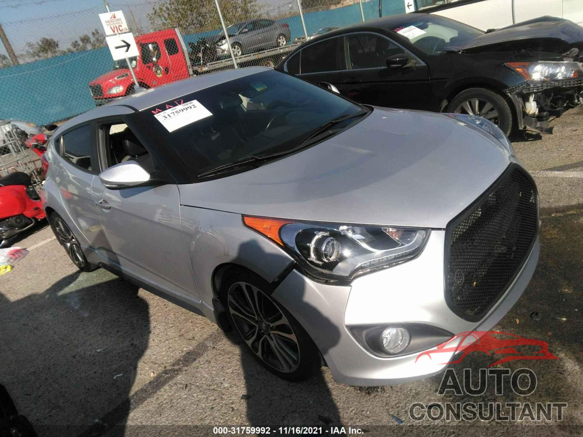 HYUNDAI VELOSTER 2016 - KMHTC6AEXGU288500