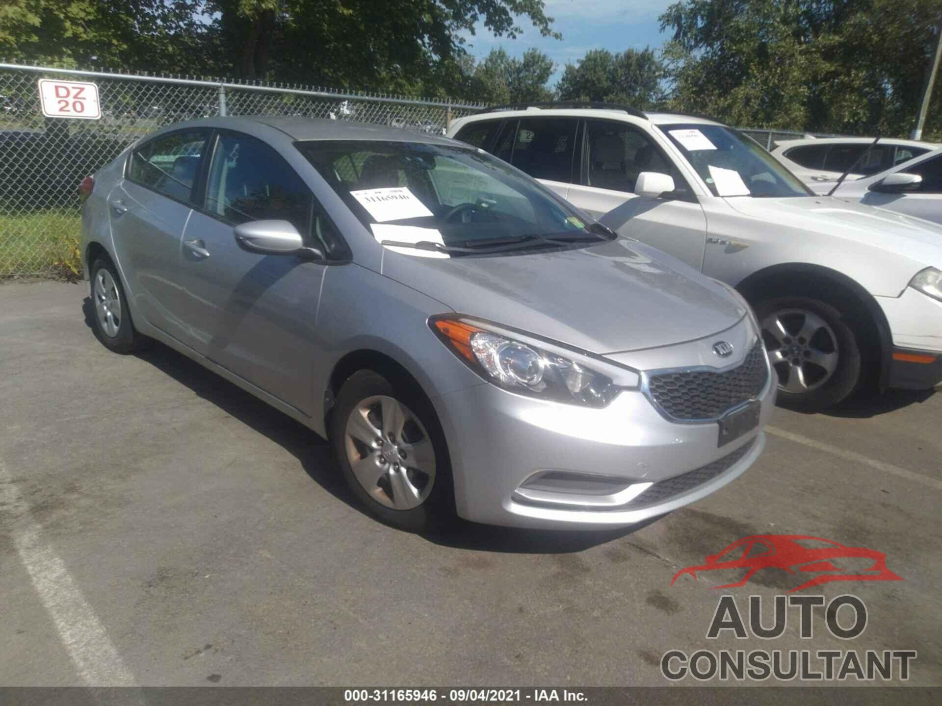 KIA FORTE 2016 - KNAFK4A67G5504134