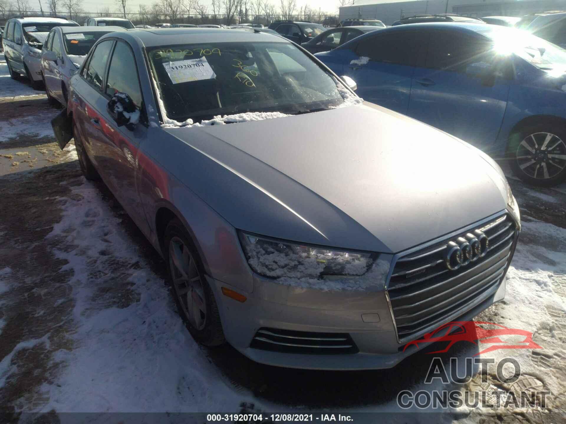 AUDI A4 2017 - WAUANAF45HN020536