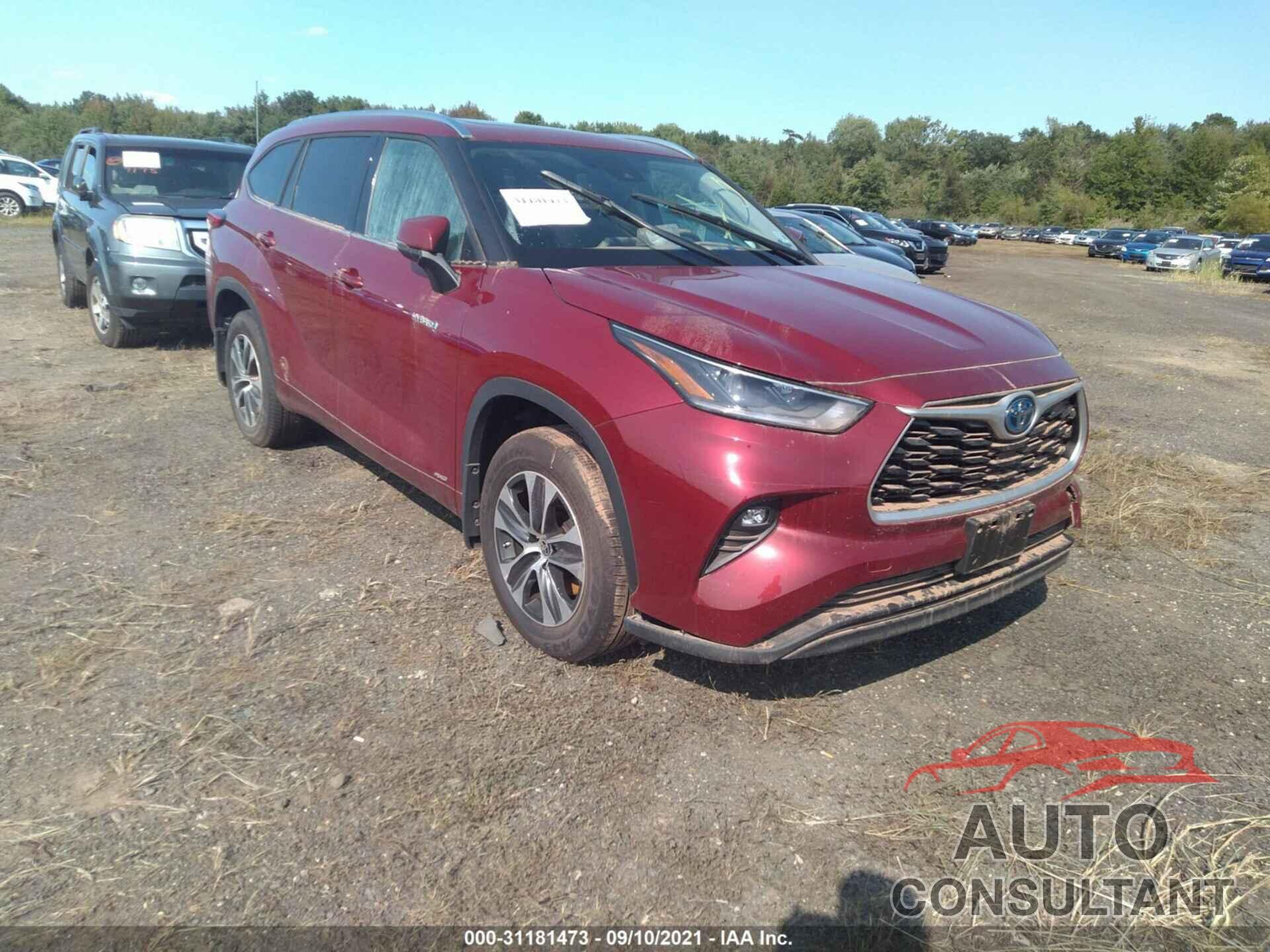 TOYOTA HIGHLANDER 2021 - 5TDGBRCHXMS523379