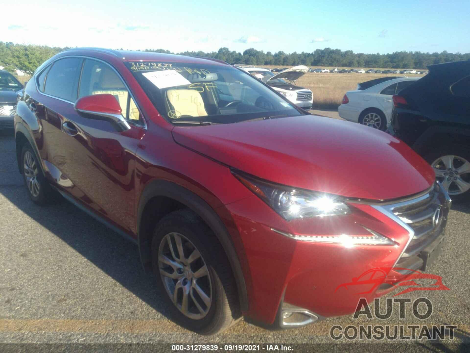 LEXUS NX 200T 2016 - JTJBARBZ5G2052967