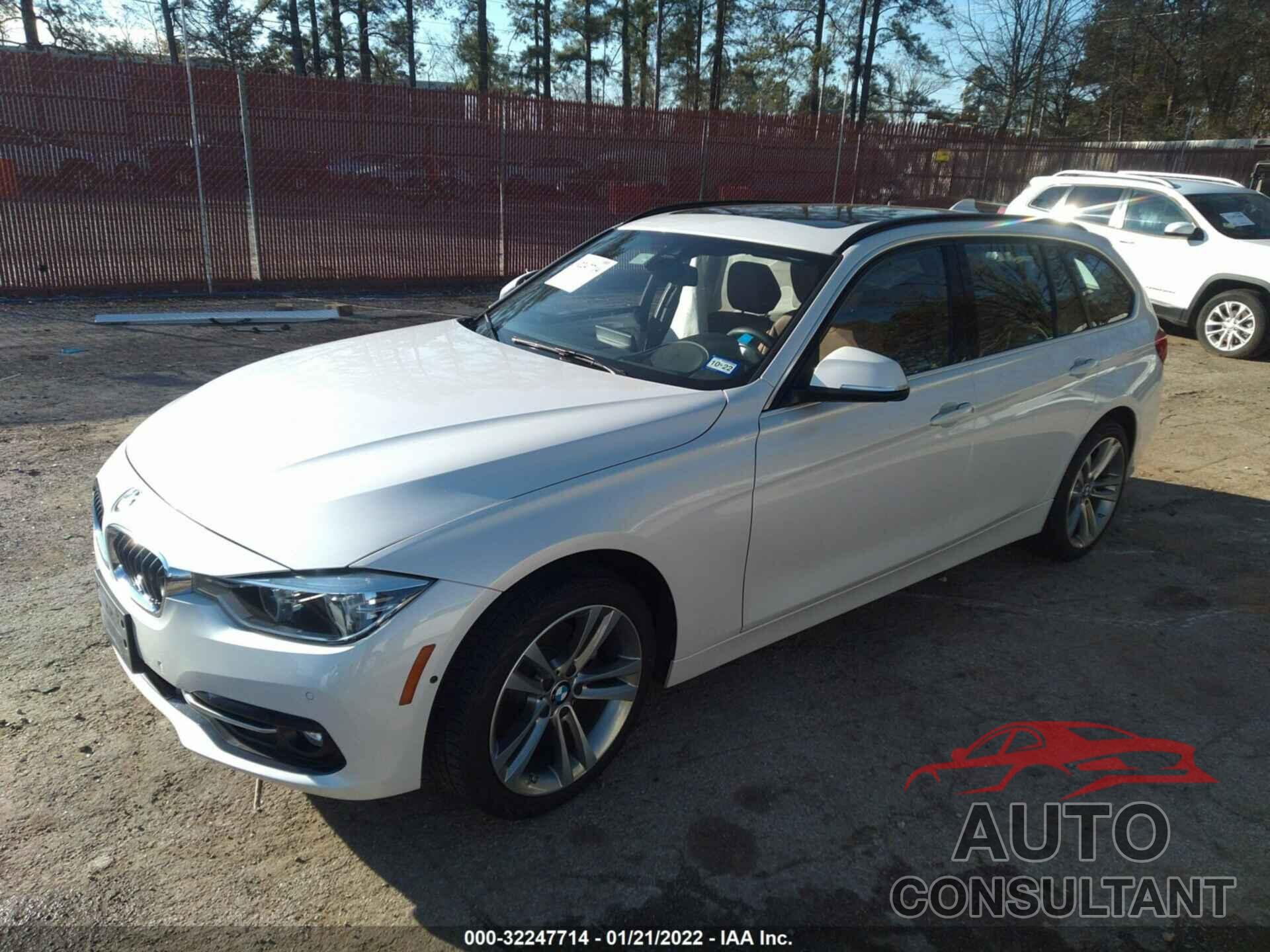 BMW 3 SERIES 2017 - WBA8K3C50HK679142