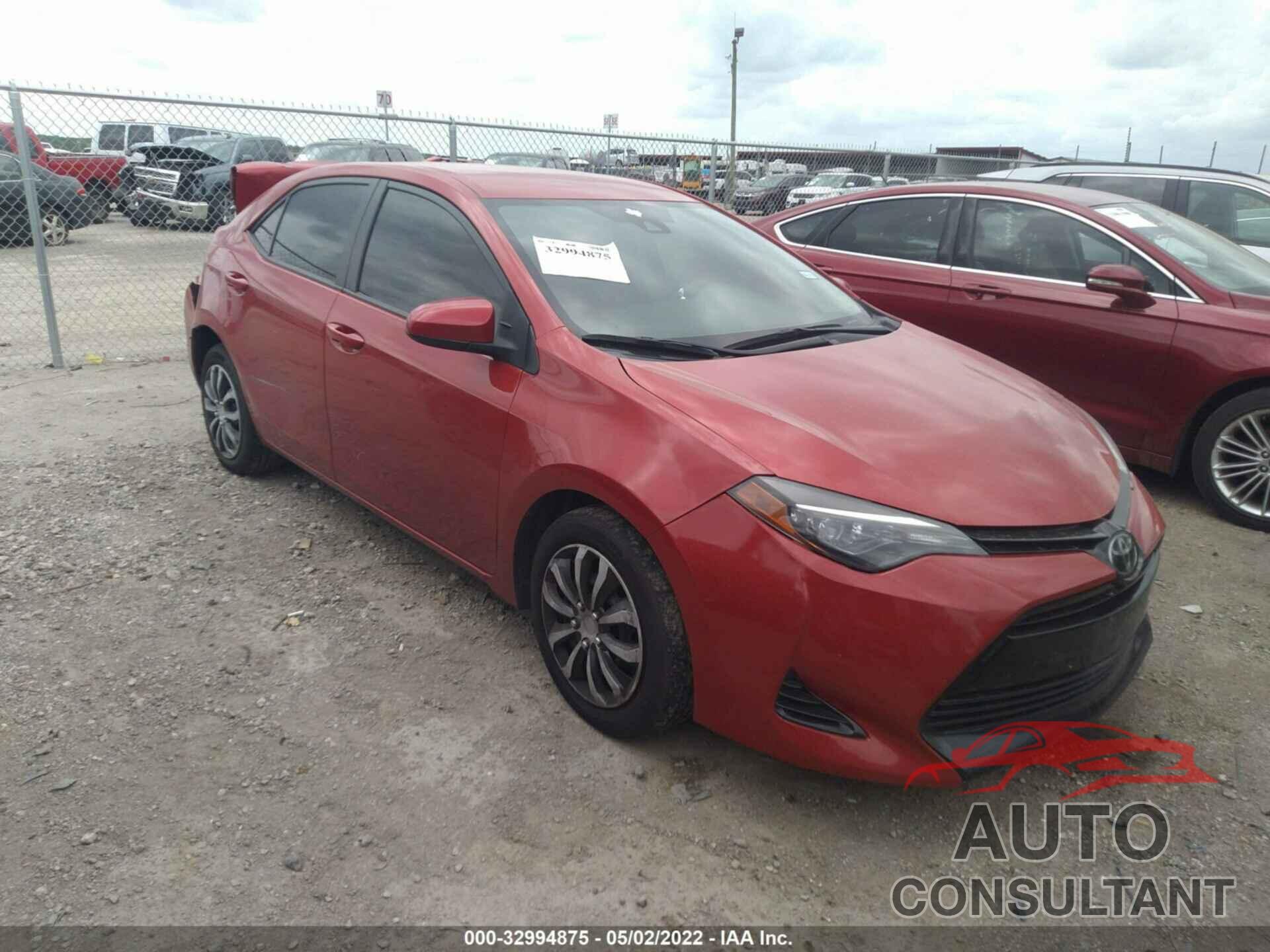 TOYOTA COROLLA 2018 - 5YFBURHE0JP830826