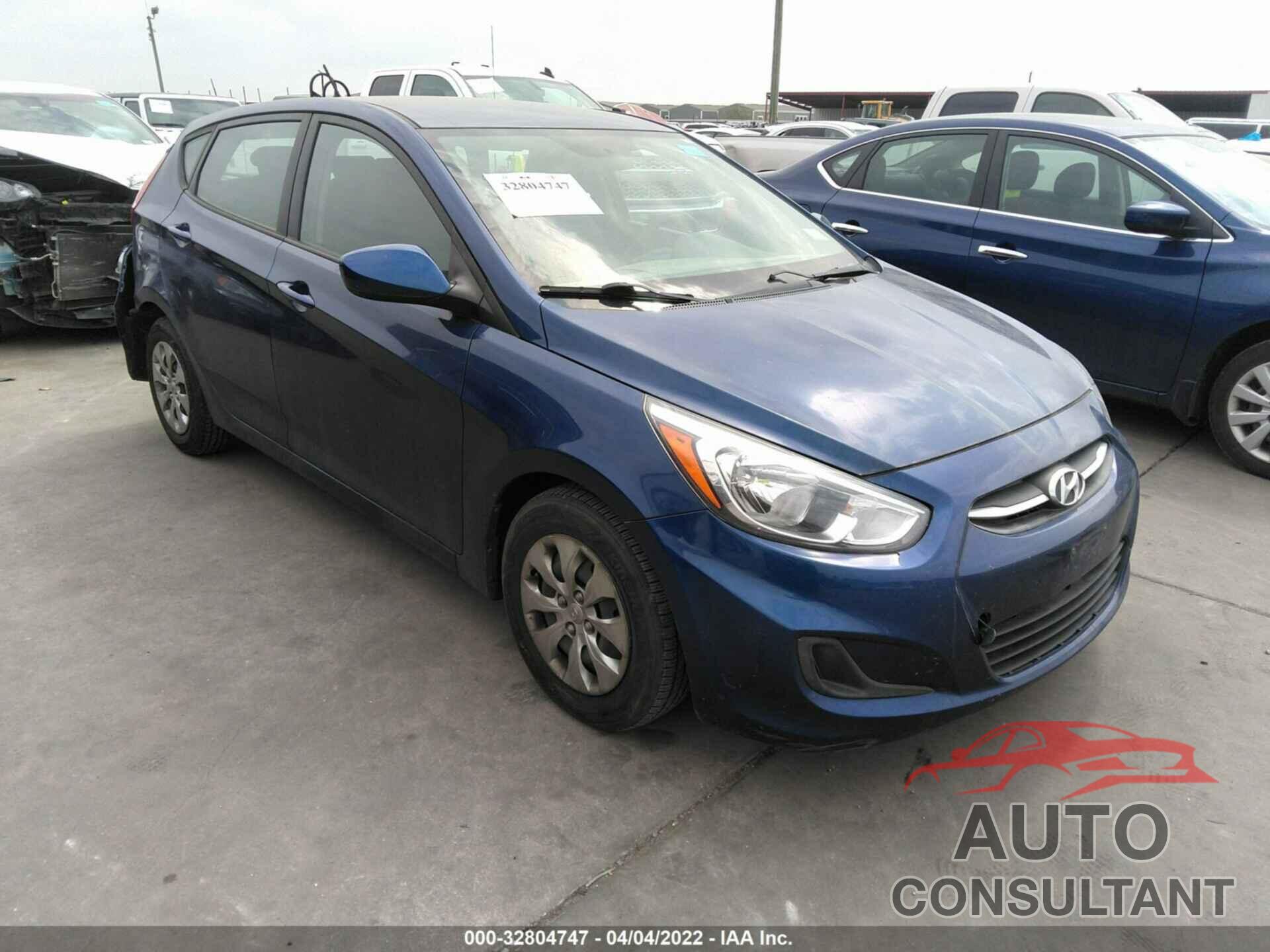 HYUNDAI ACCENT 2017 - KMHCT5AE6HU325831