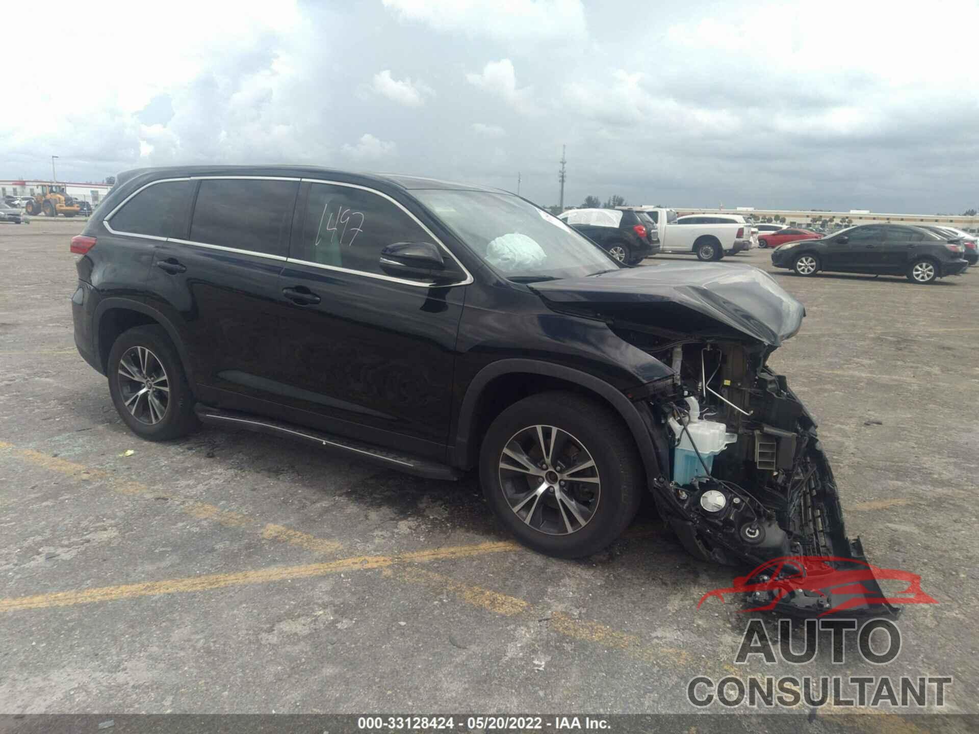 TOYOTA HIGHLANDER 2019 - 5TDZARFH0KS049480