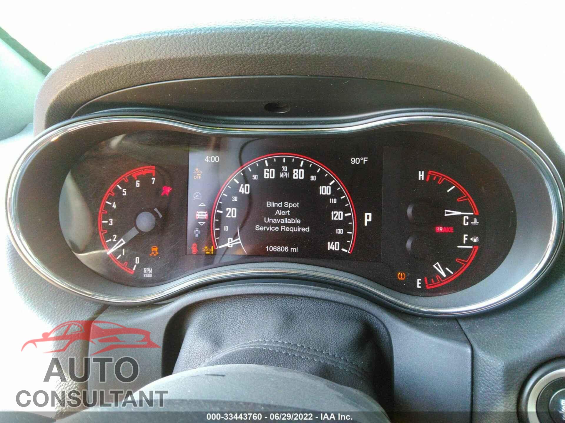 DODGE DURANGO 2016 - 1C4SDJCTXGC362578