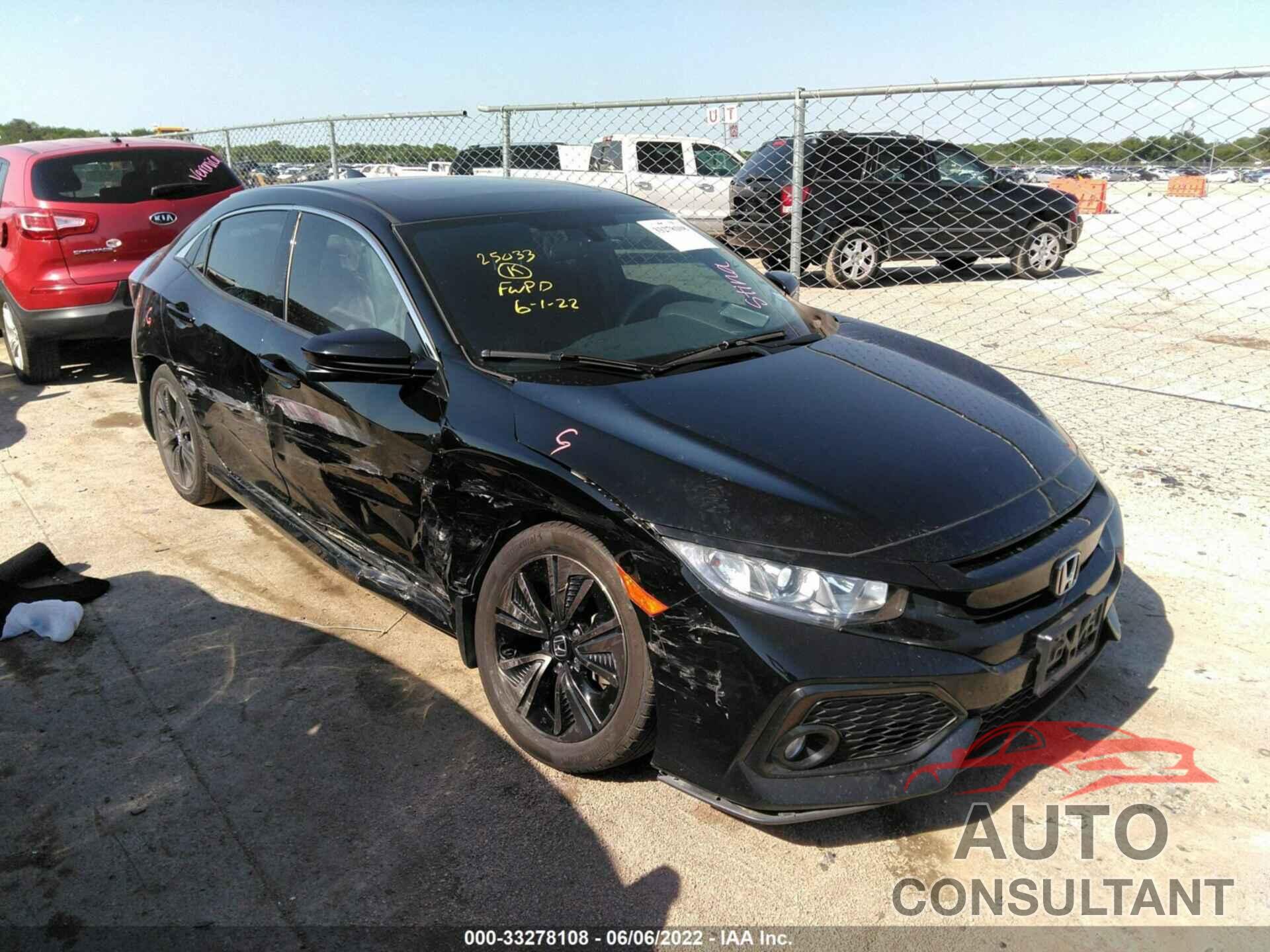 HONDA CIVIC HATCHBACK 2018 - SHHFK7H53JU217637