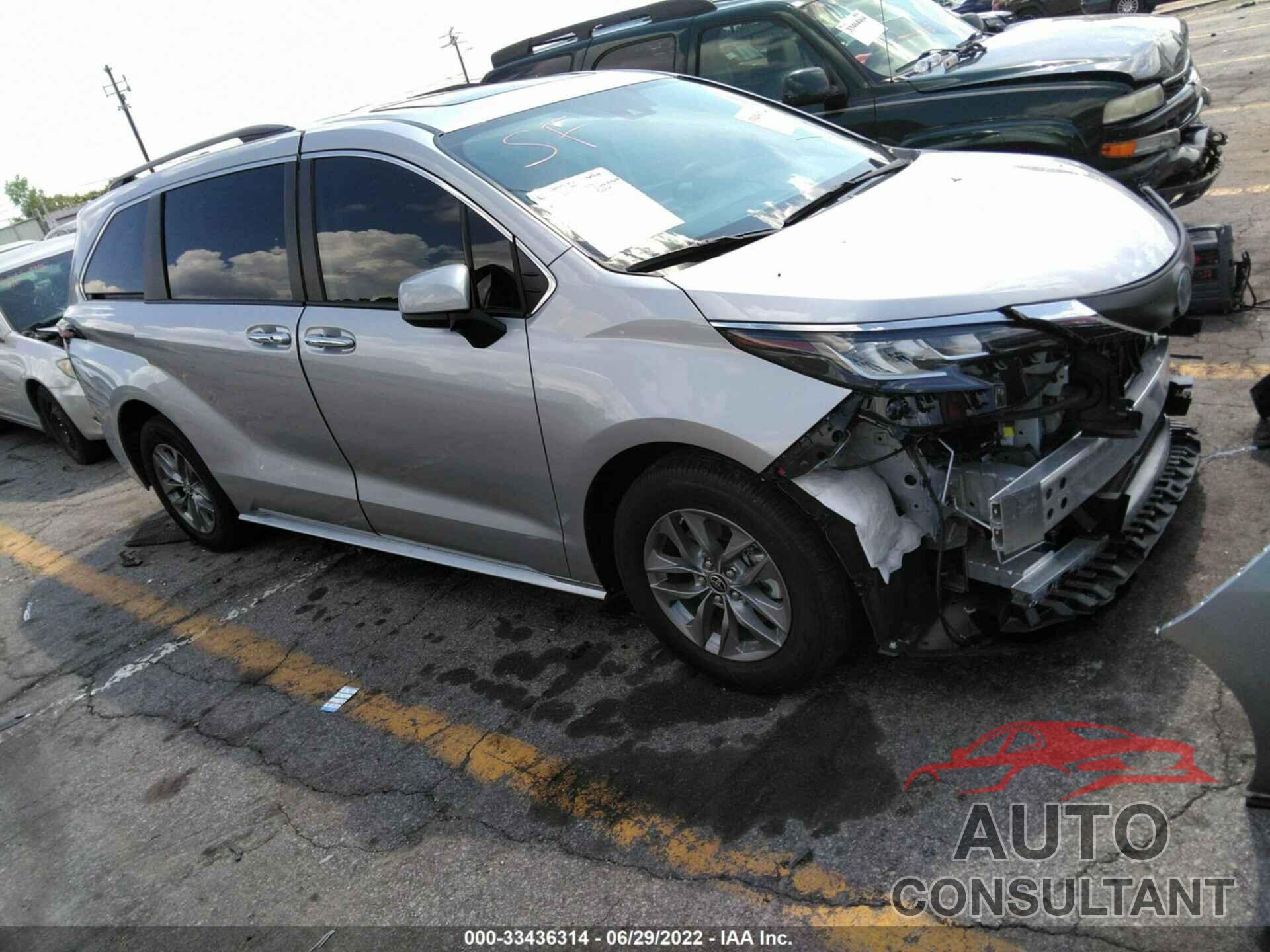 TOYOTA SIENNA 2022 - 5TDYRKEC5NS083596