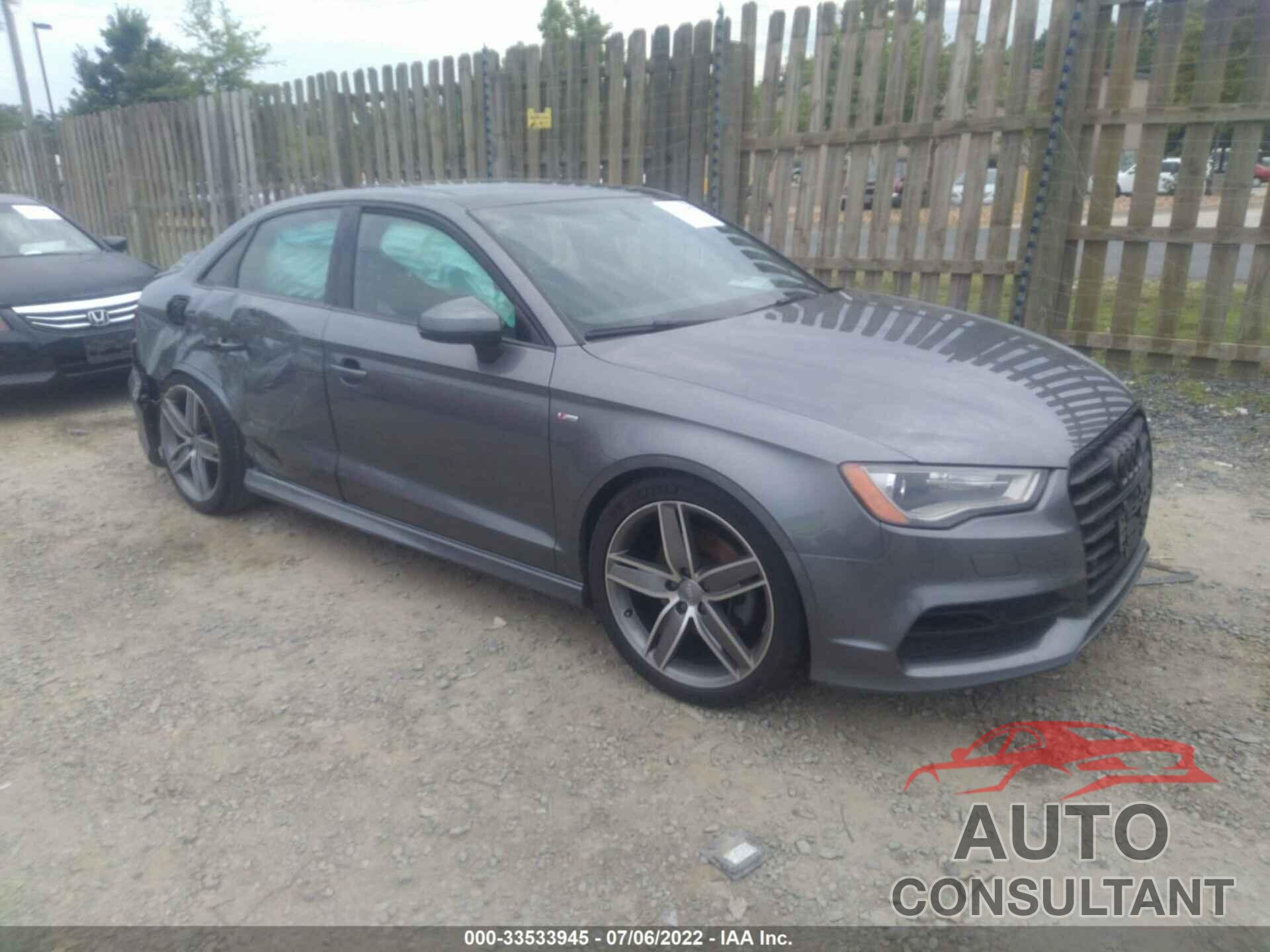 AUDI A3 2016 - WAUA7GFF6G1028942