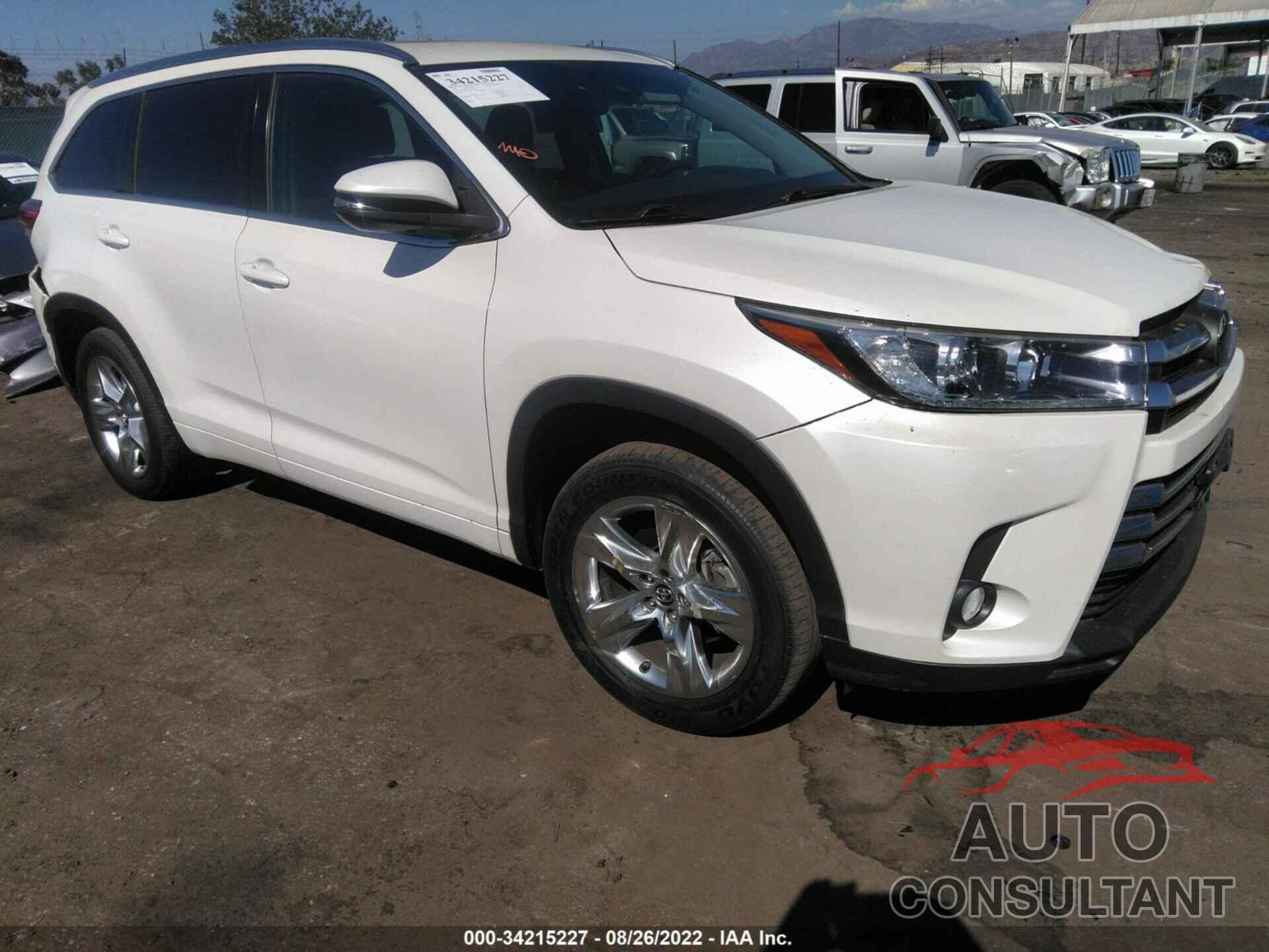 TOYOTA HIGHLANDER 2018 - 5TDYZRFH3JS265875