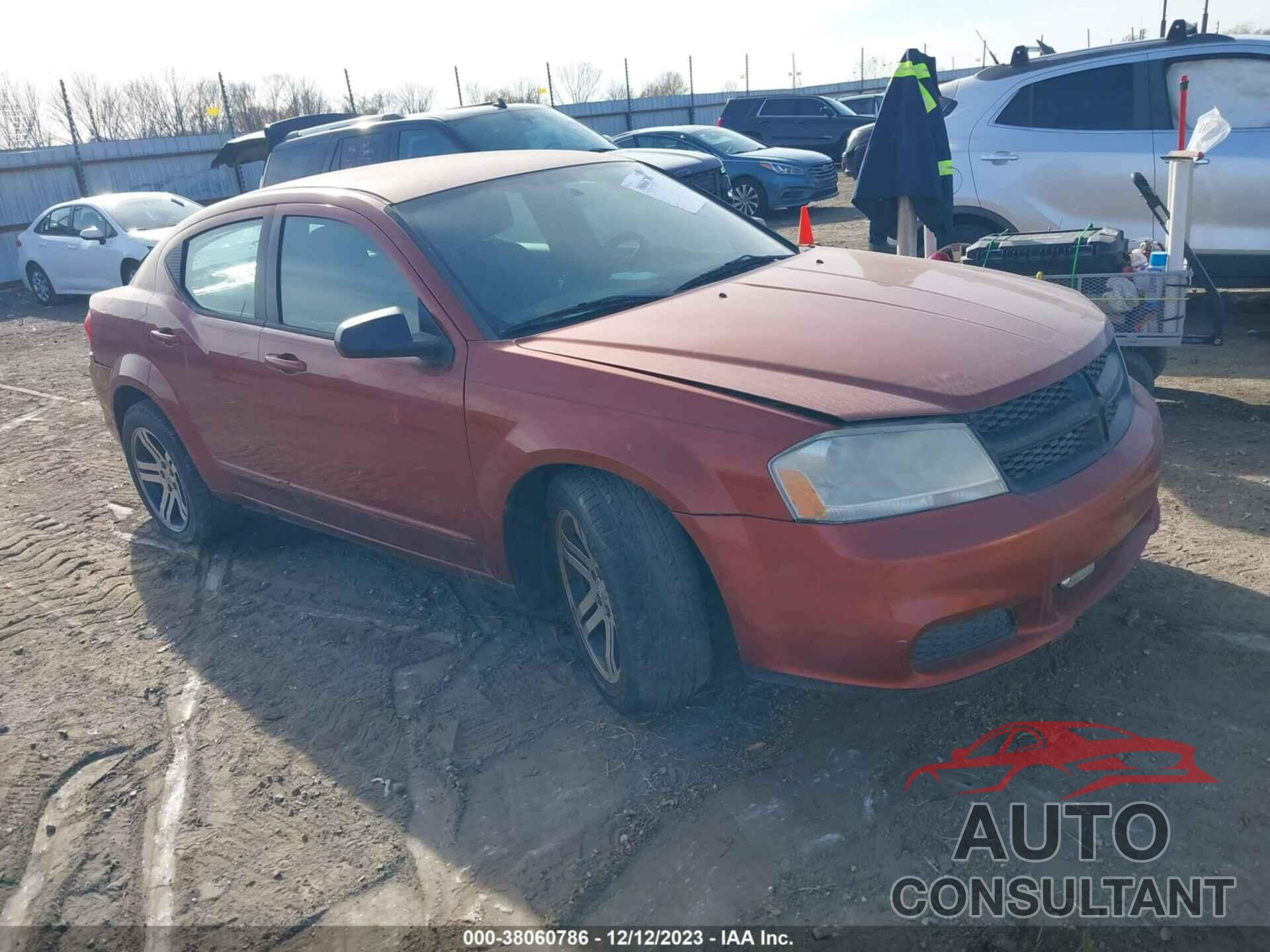 DODGE AVENGER 2012 - 1C3CDZABXCN247575