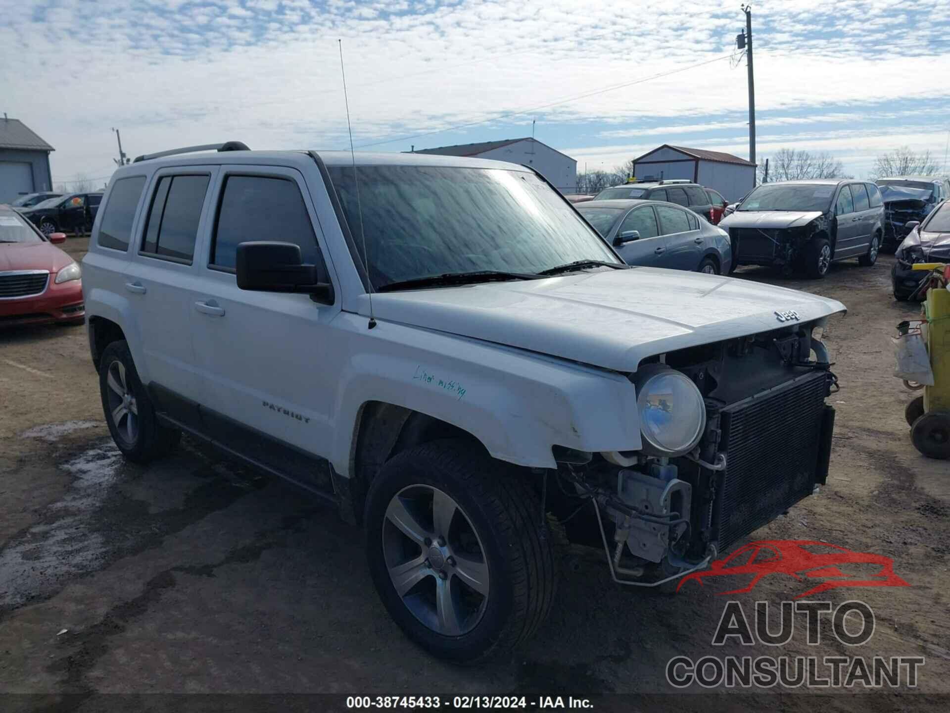 JEEP PATRIOT 2017 - 1C4NJRFB9HD206275