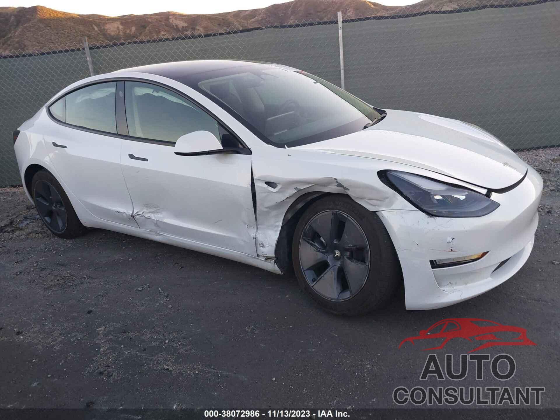 TESLA MODEL 3 2022 - 5YJ3E1EB7NF360020