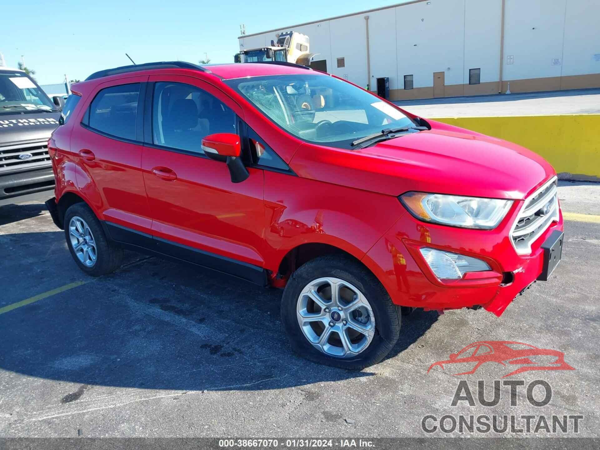 FORD ECOSPORT 2019 - MAJ6S3GL9KC283494