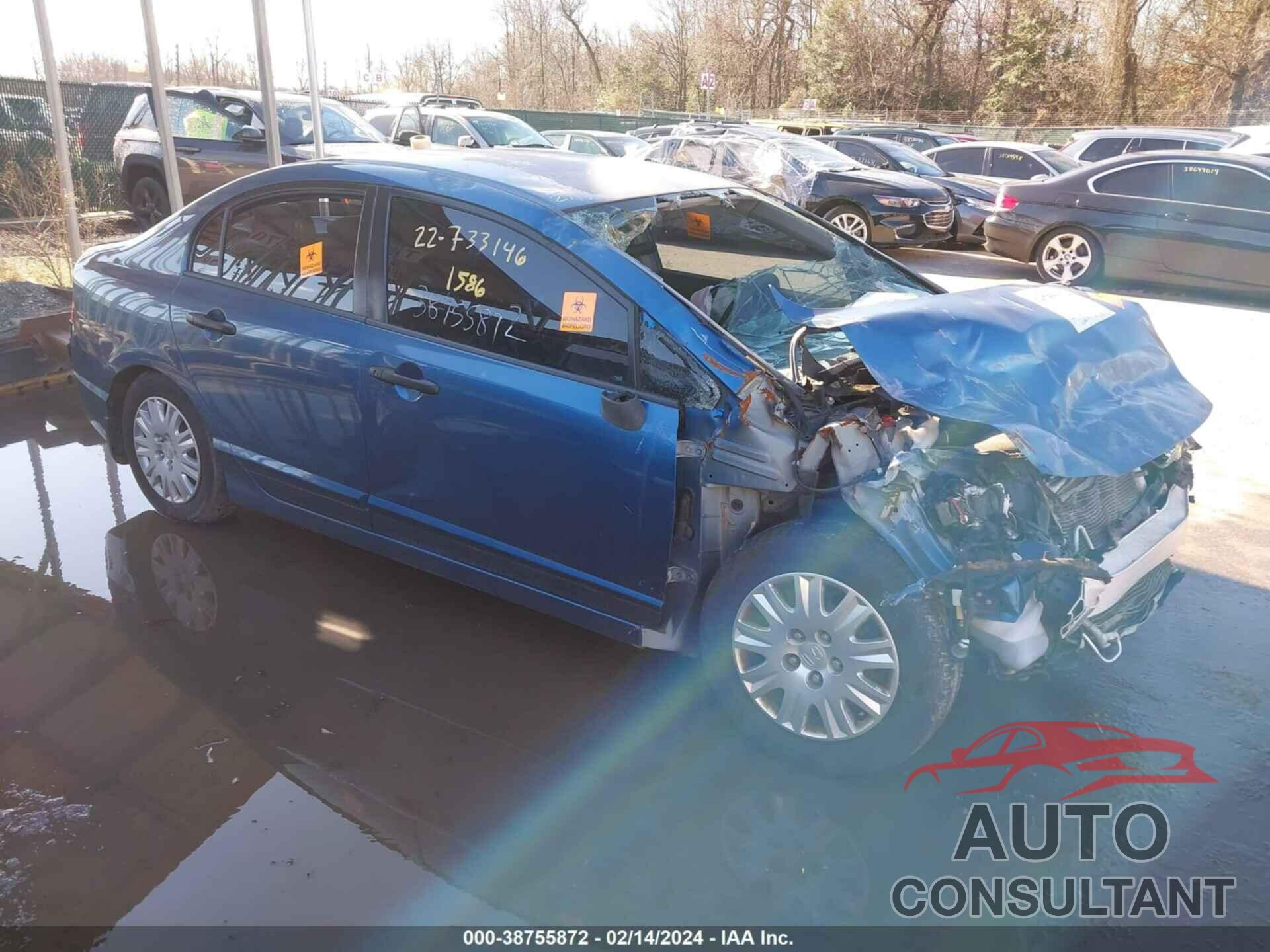 HONDA CIVIC 2011 - 2HGFA1F37BH505502