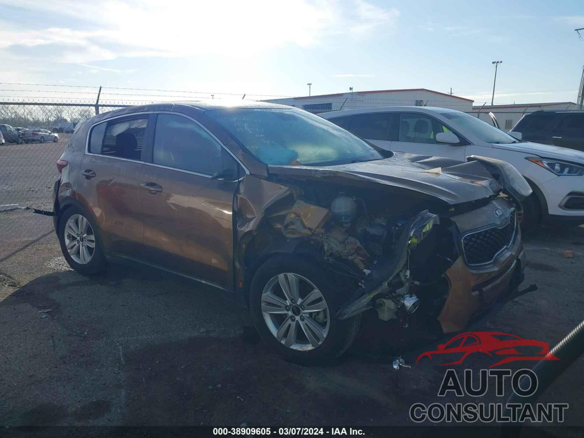 KIA SPORTAGE 2017 - KNDPM3AC3H7157781