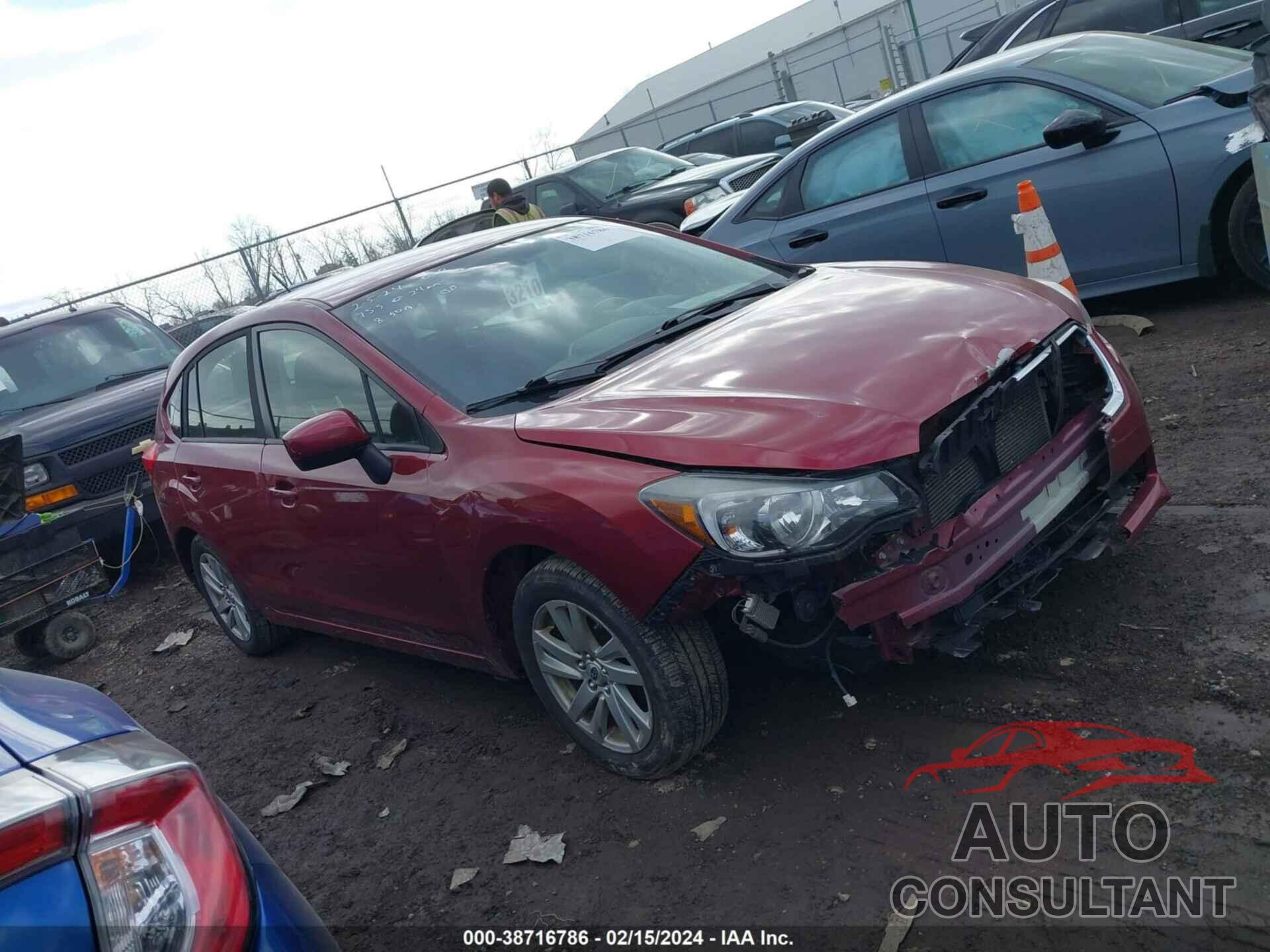 SUBARU IMPREZA 2016 - JF1GPAB6XG8280741