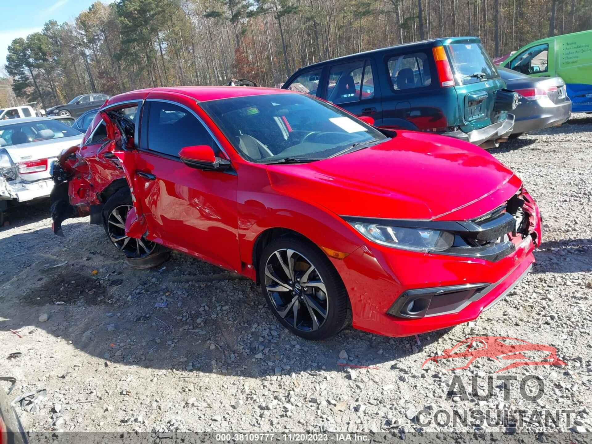 HONDA CIVIC 2019 - 2HGFC2F86KH551916