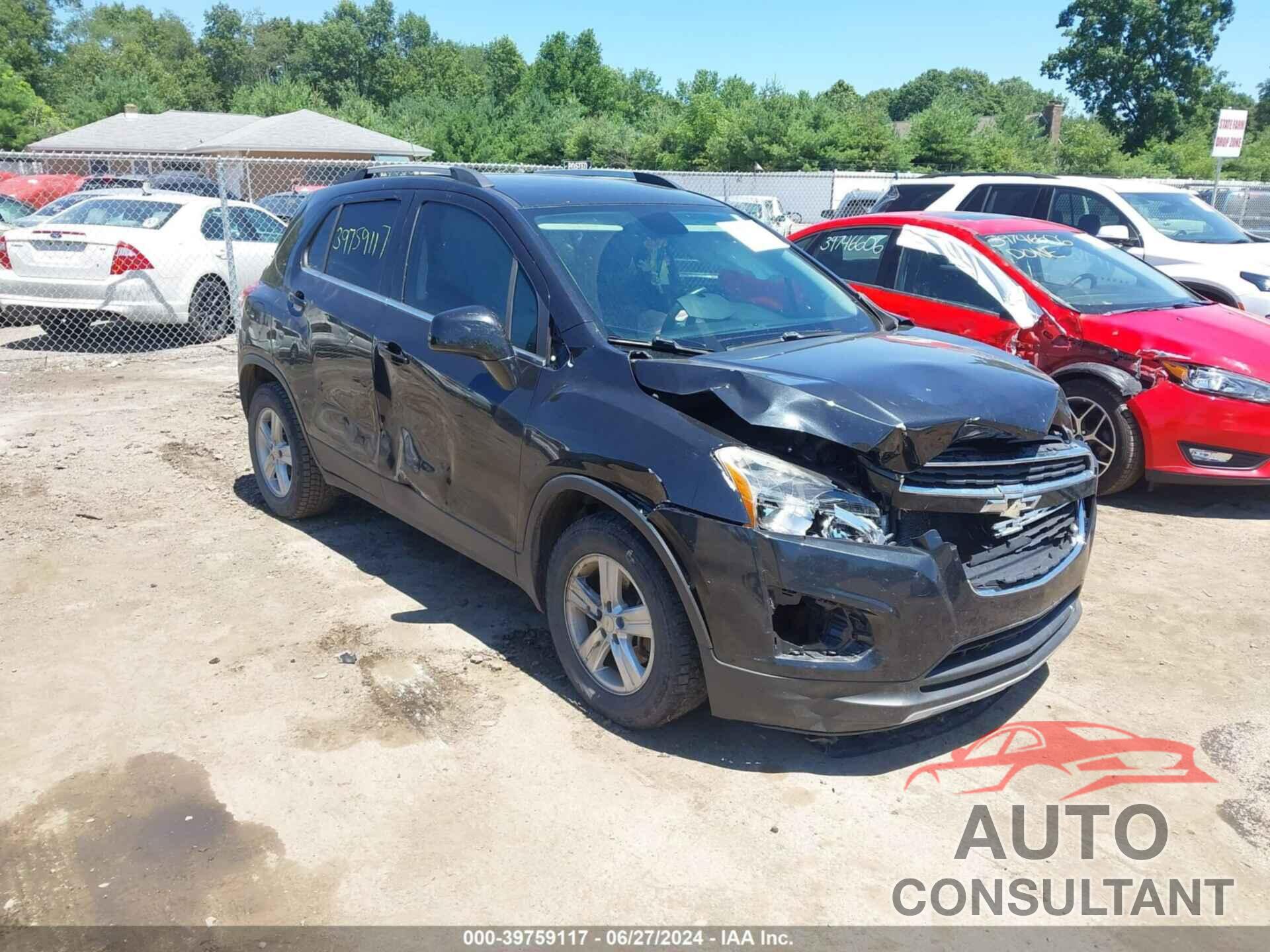 CHEVROLET TRAX 2016 - KL7CJLSBXGB564745