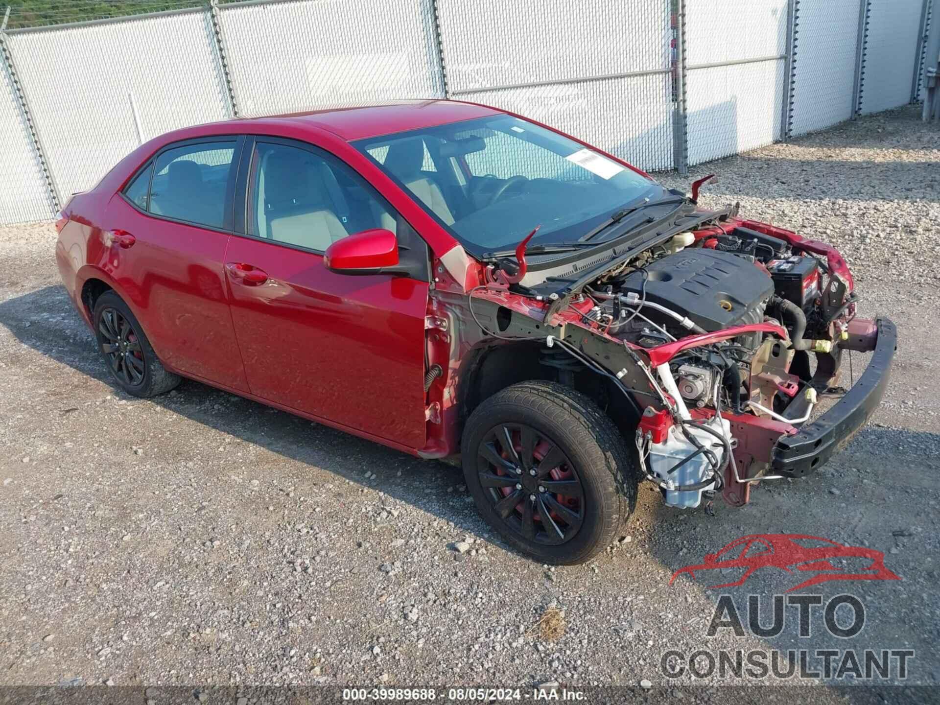 TOYOTA COROLLA 2016 - 5YFBURHE2GP515423