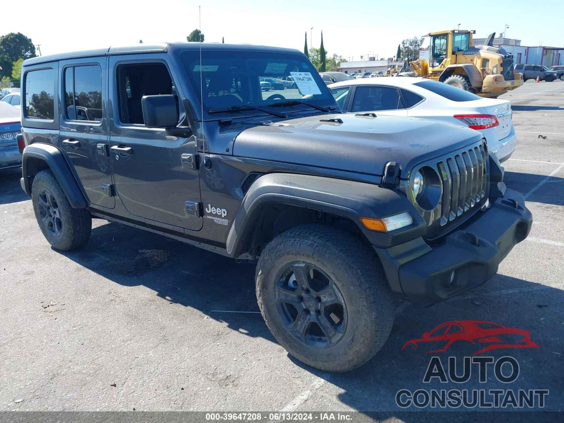 JEEP WRANGLER UNLIMITED 2020 - 1C4HJXDG7LW261515