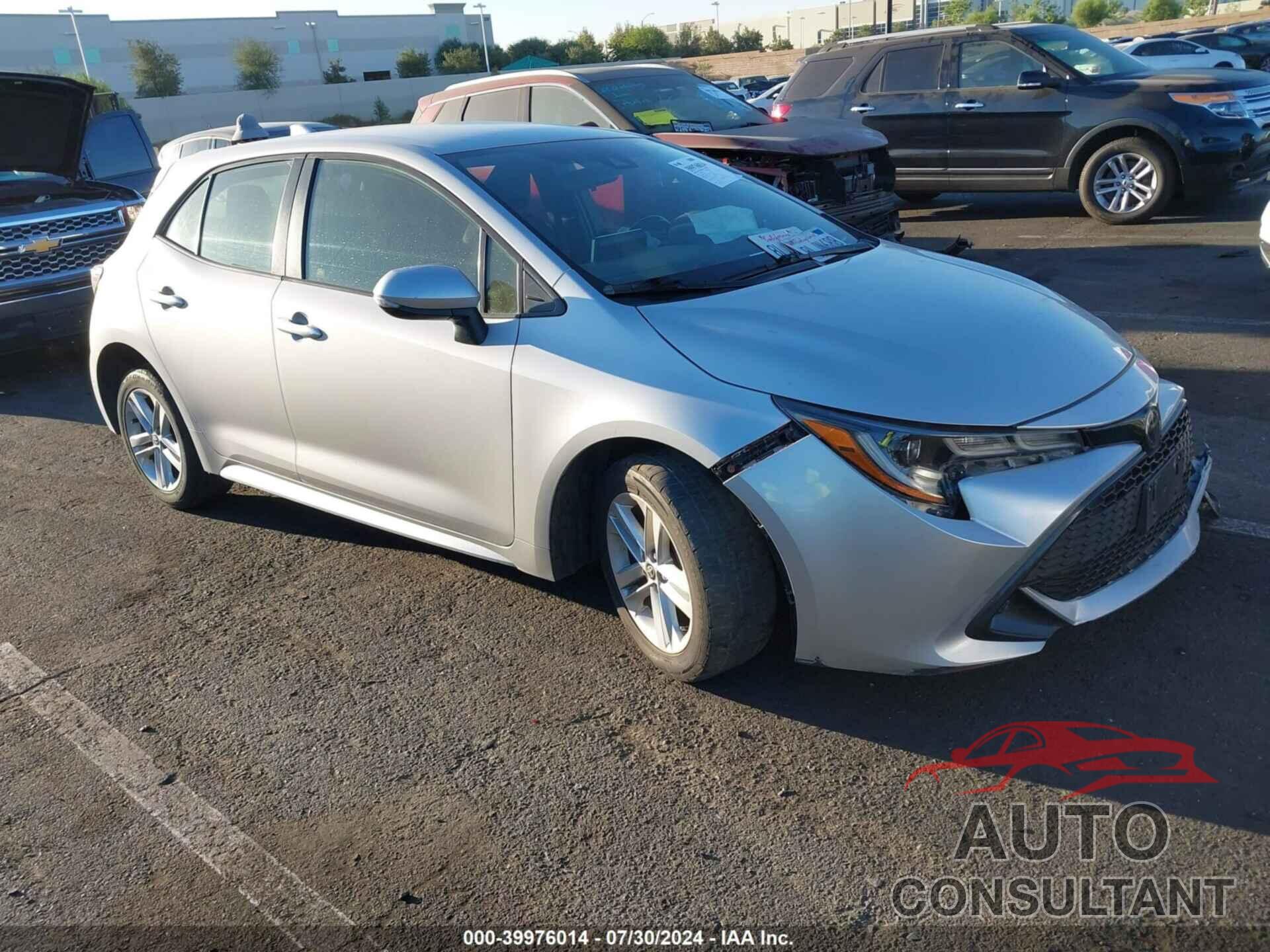TOYOTA COROLLA 2019 - JTNK4RBE3K3022257