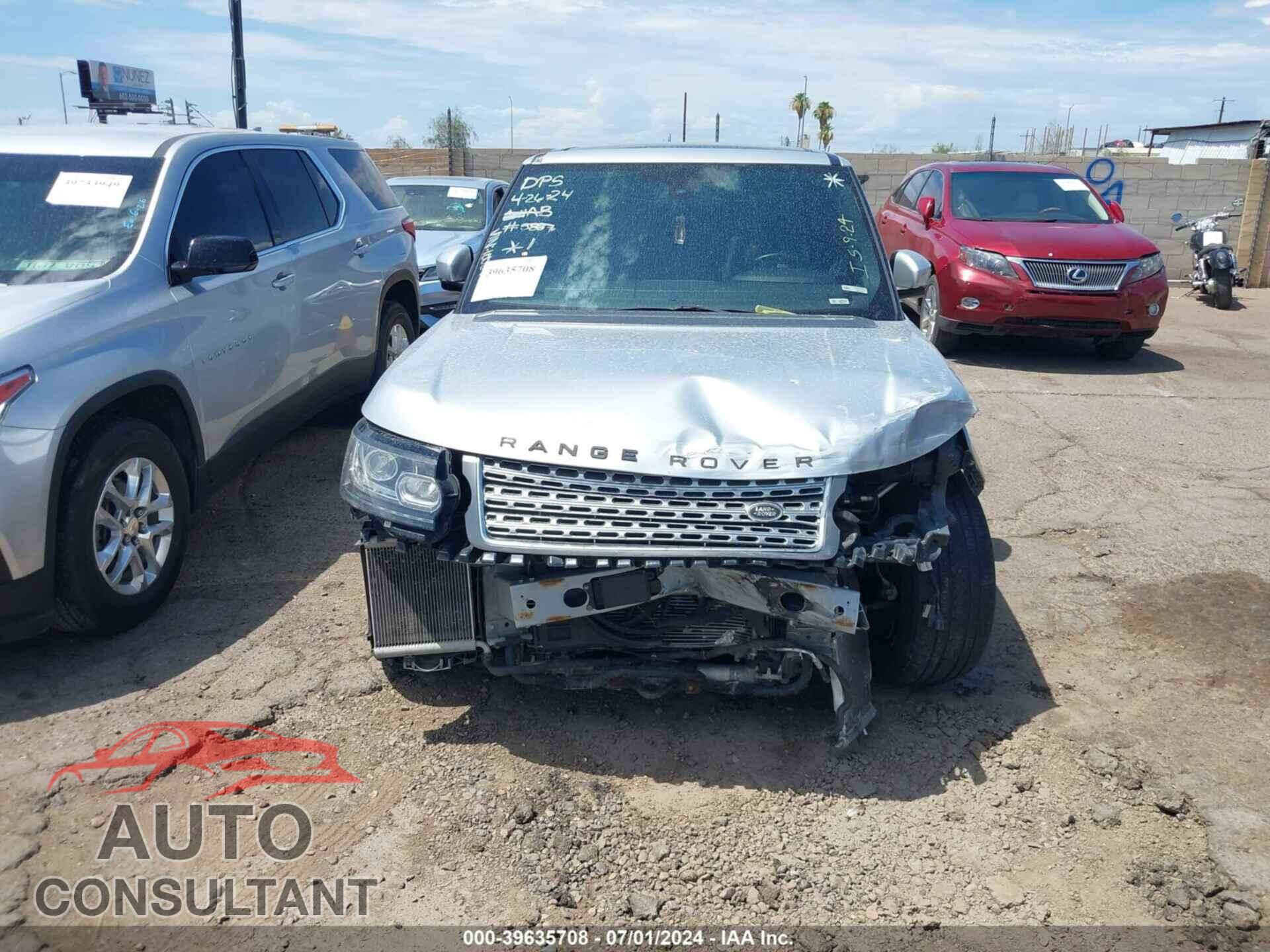 LAND ROVER RANGE ROVER 2013 - SALGS2EF5DA100377