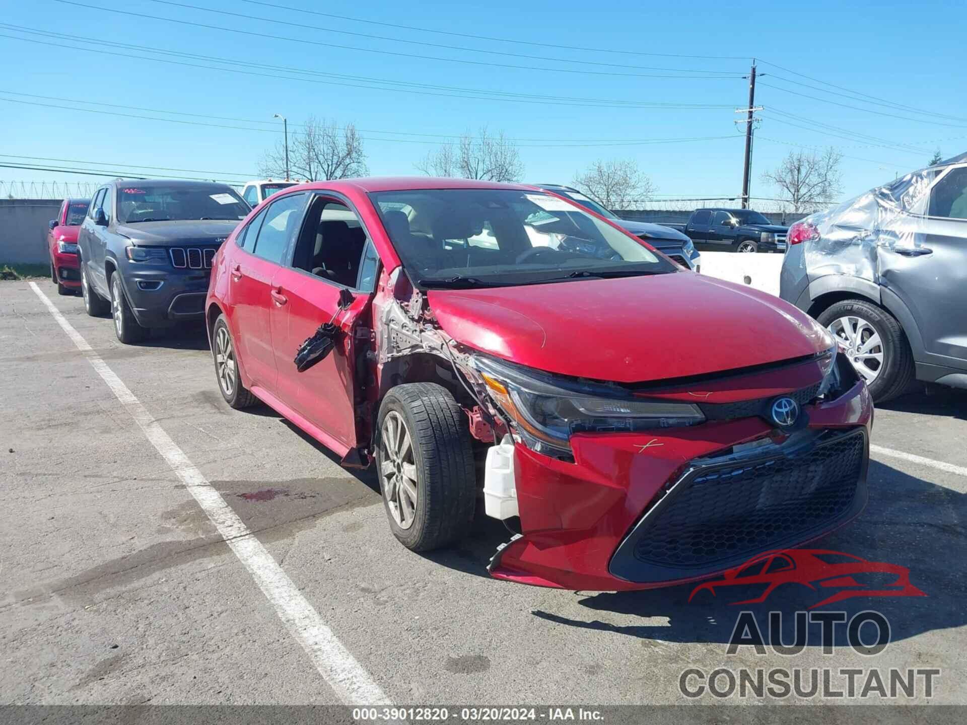 TOYOTA COROLLA 2020 - JTDEPRAE9LJ023419