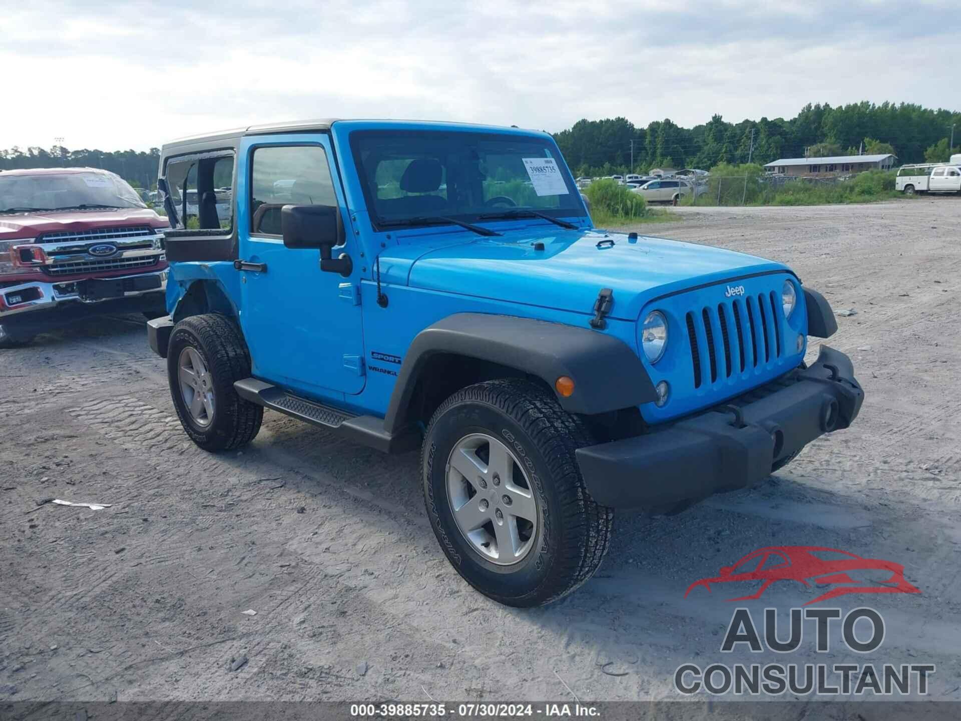 JEEP WRANGLER 2017 - 1C4AJWAG3HL578412